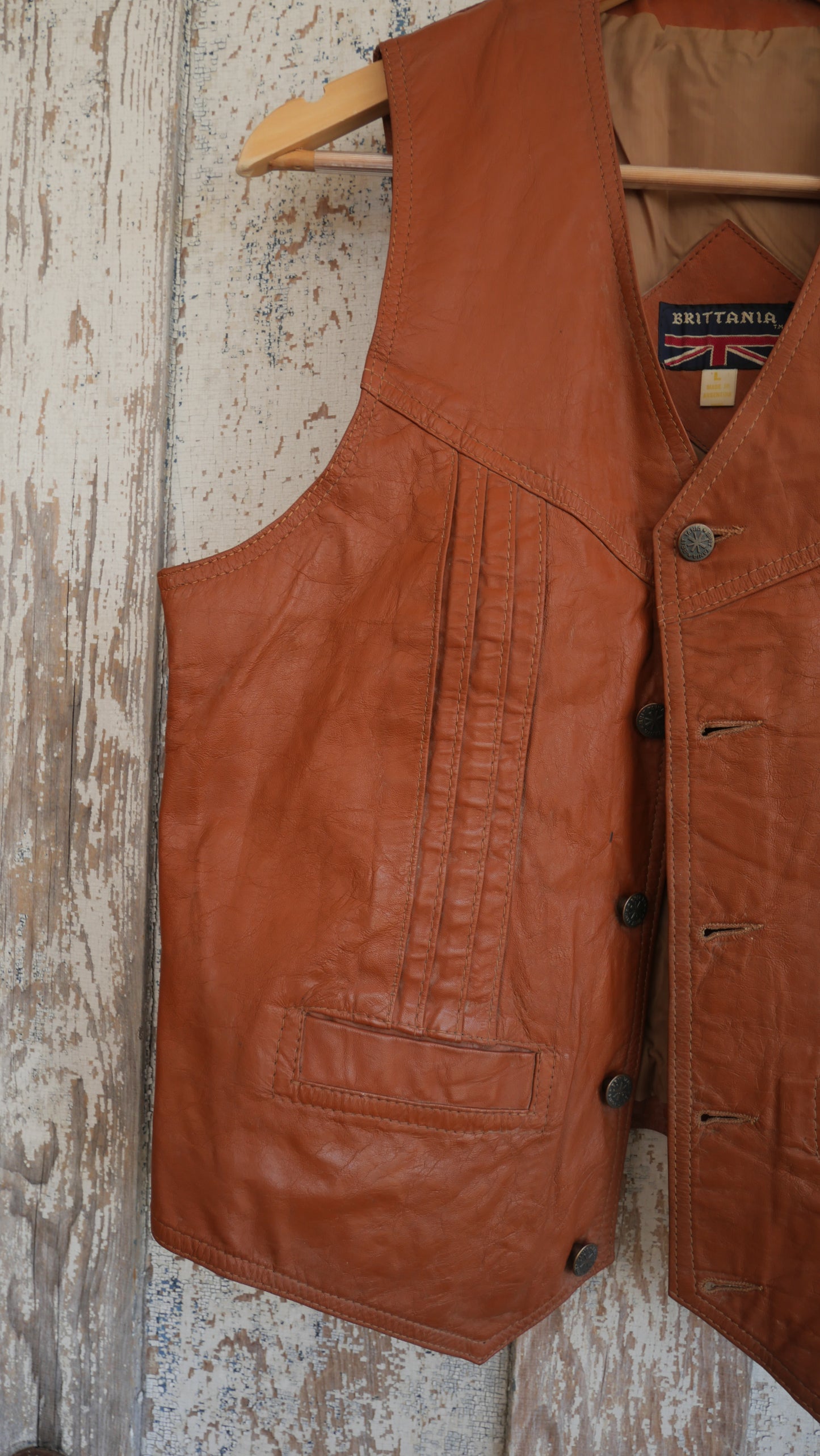 1980s Leather Blazer | M