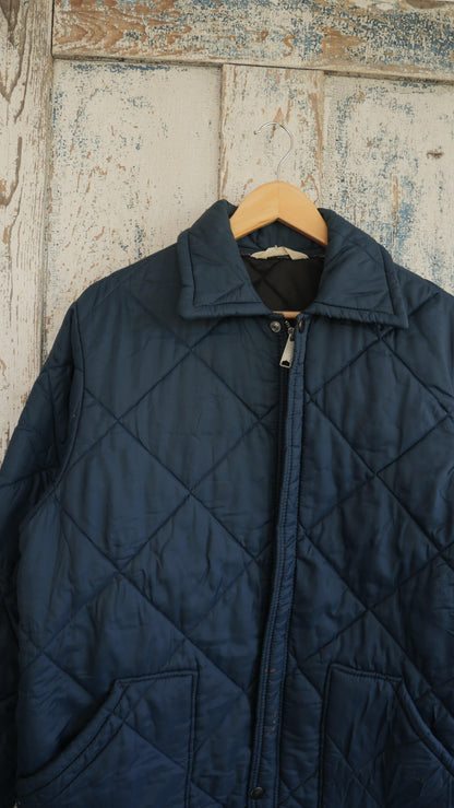 1970s Quilted Work Jacket | L
