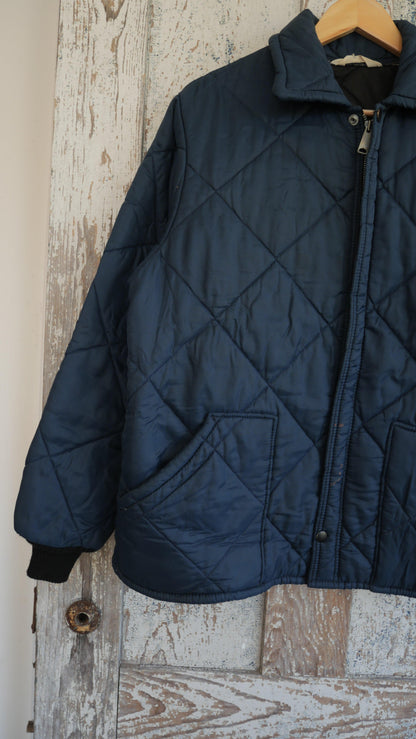 1970s Quilted Work Jacket | L
