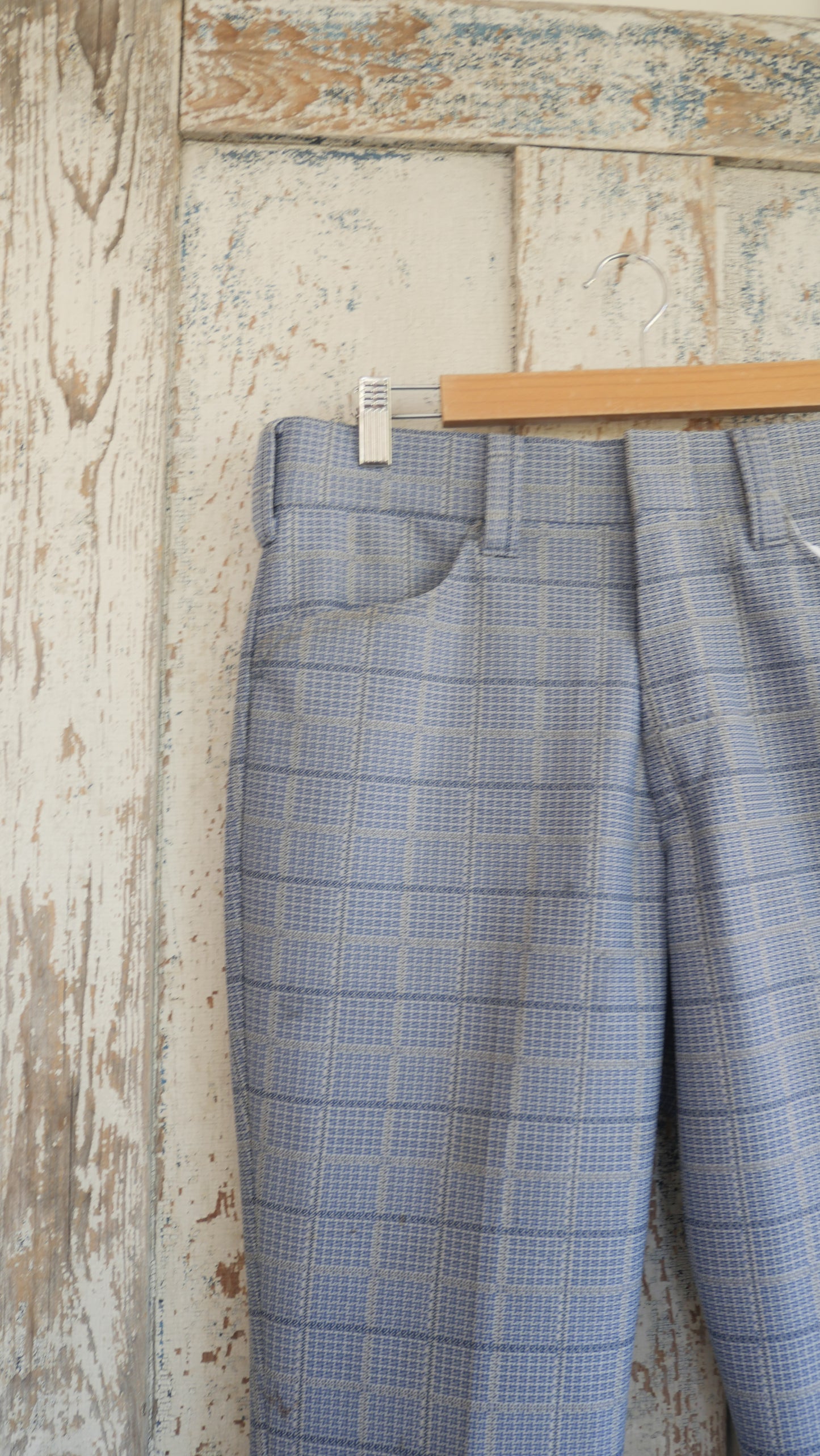 1970s Plaid Flared Slacks | 33