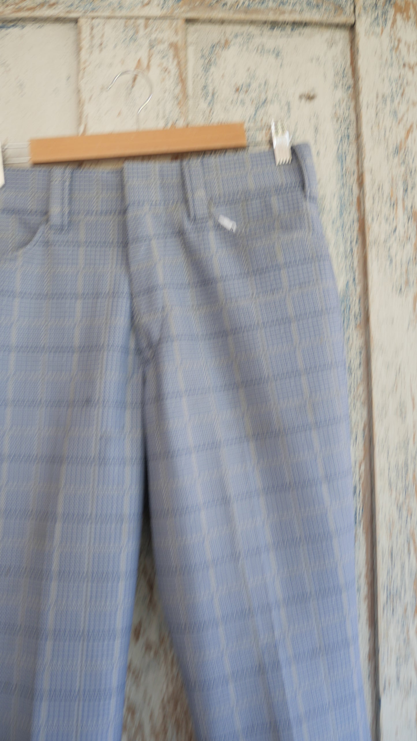 1970s Plaid Flared Slacks | 33