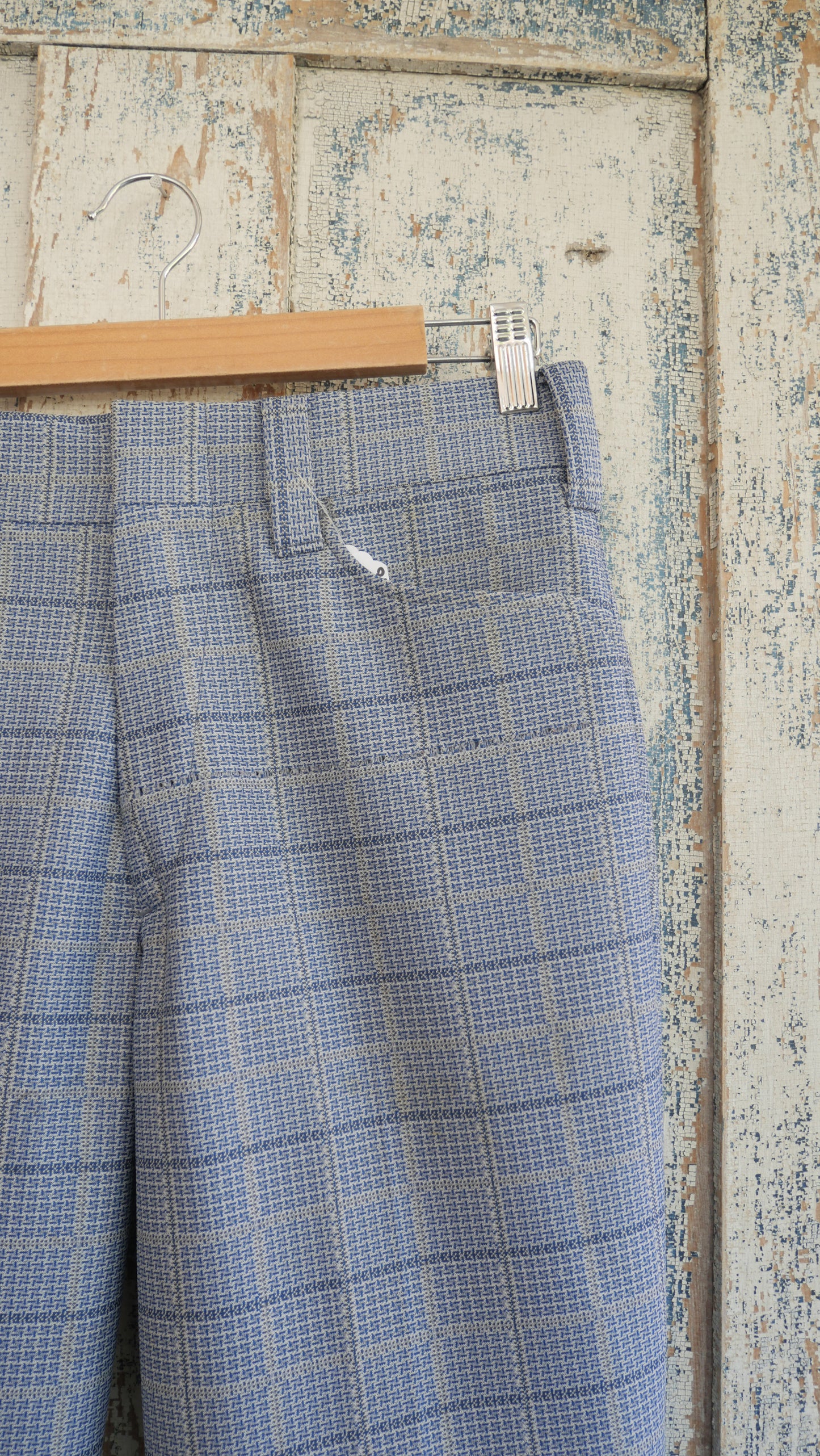 1970s Plaid Flared Slacks | 33