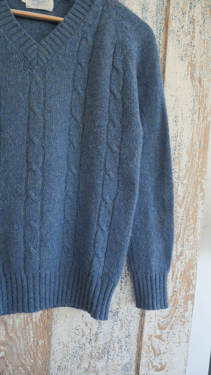 1970s Cable Knit Sweater | M