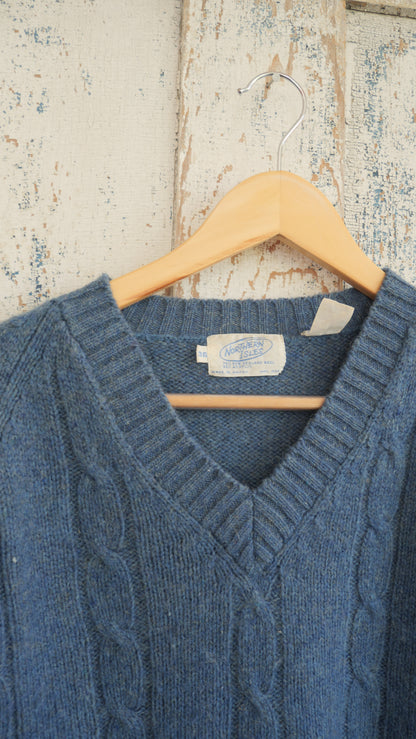 1970s Cable Knit Sweater | M