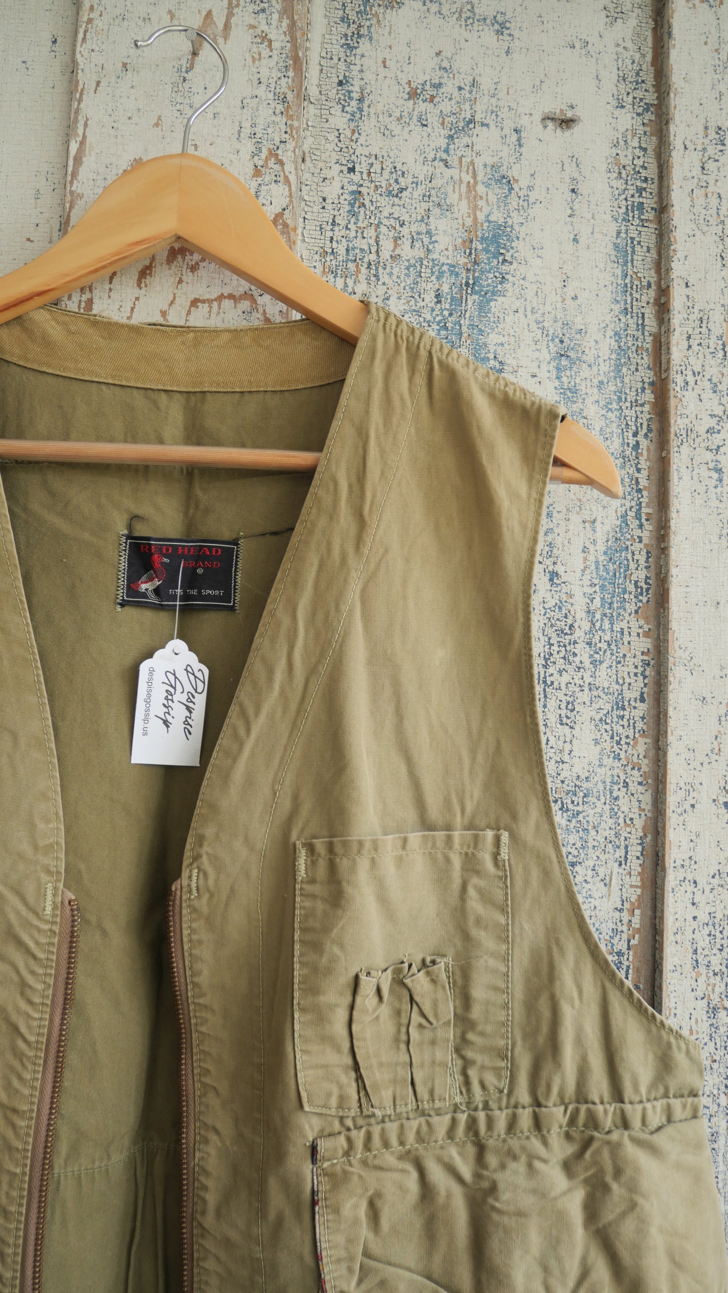 1980S Olive Hunting Vest | L