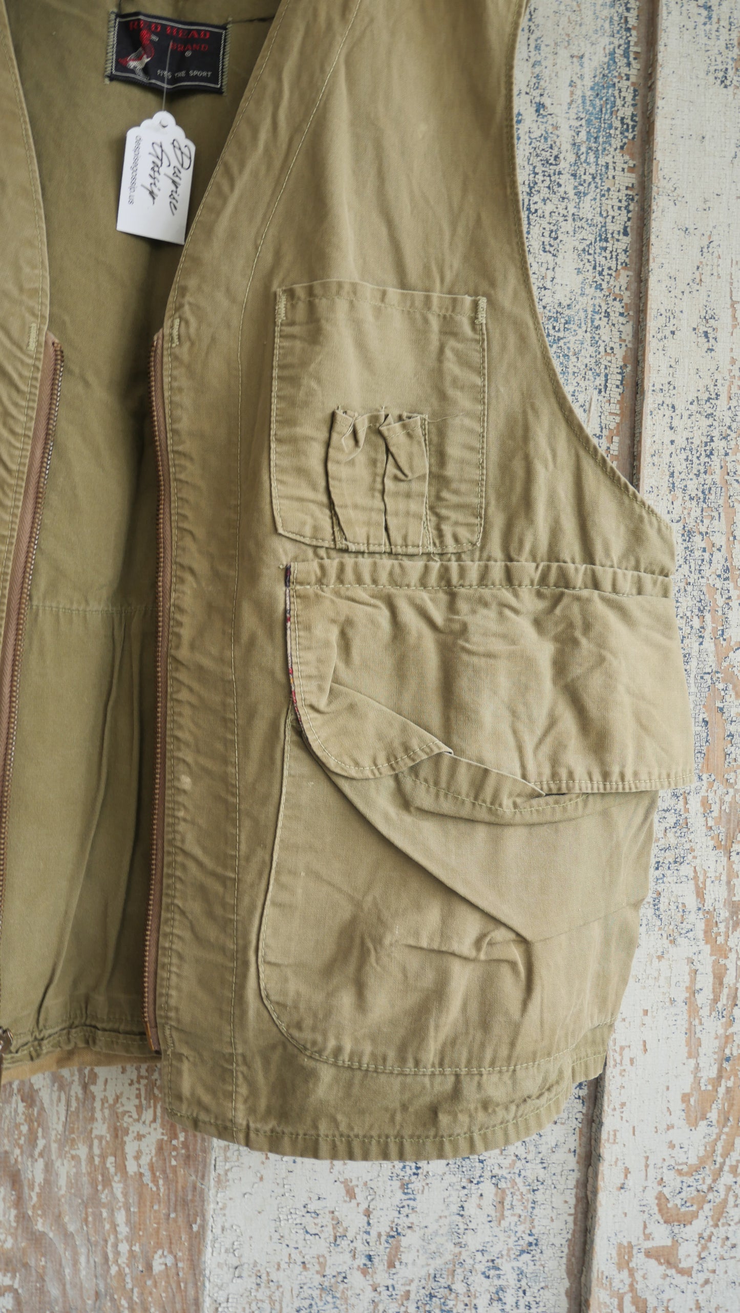 1980S Olive Hunting Vest | L