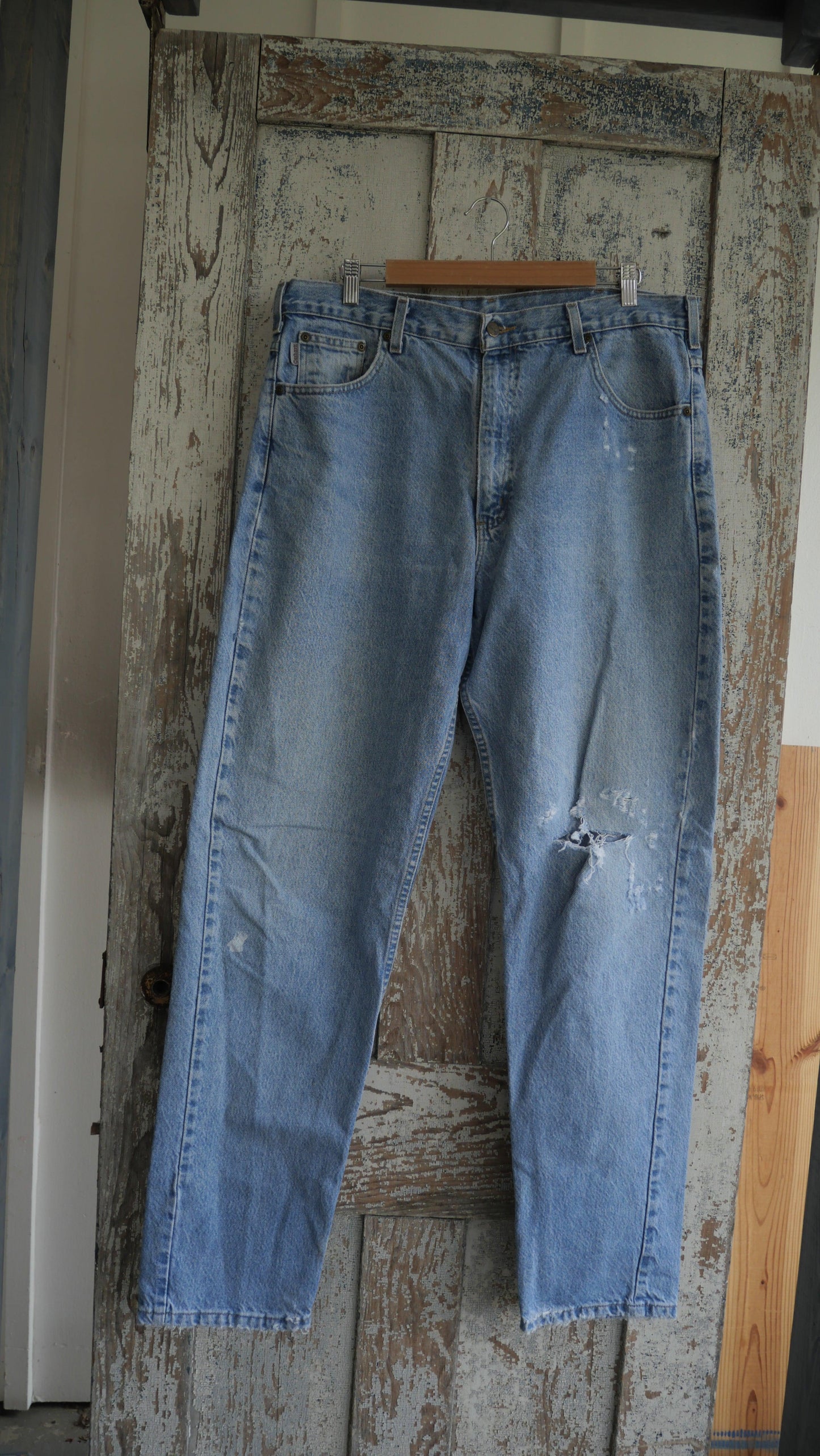 1990s Light Wash Carhartt Denim | 38