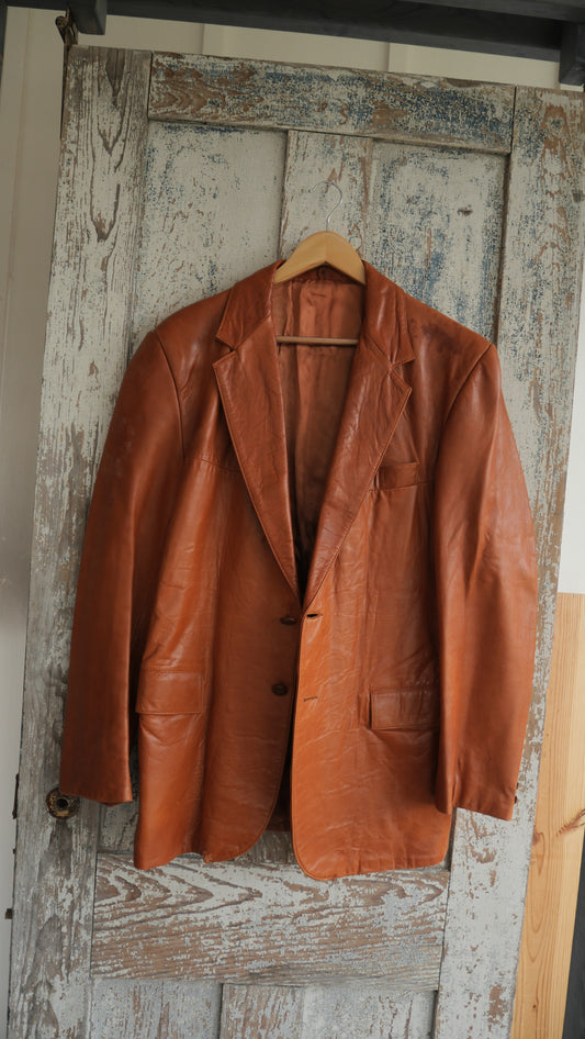 1980s Leather Blazer | L