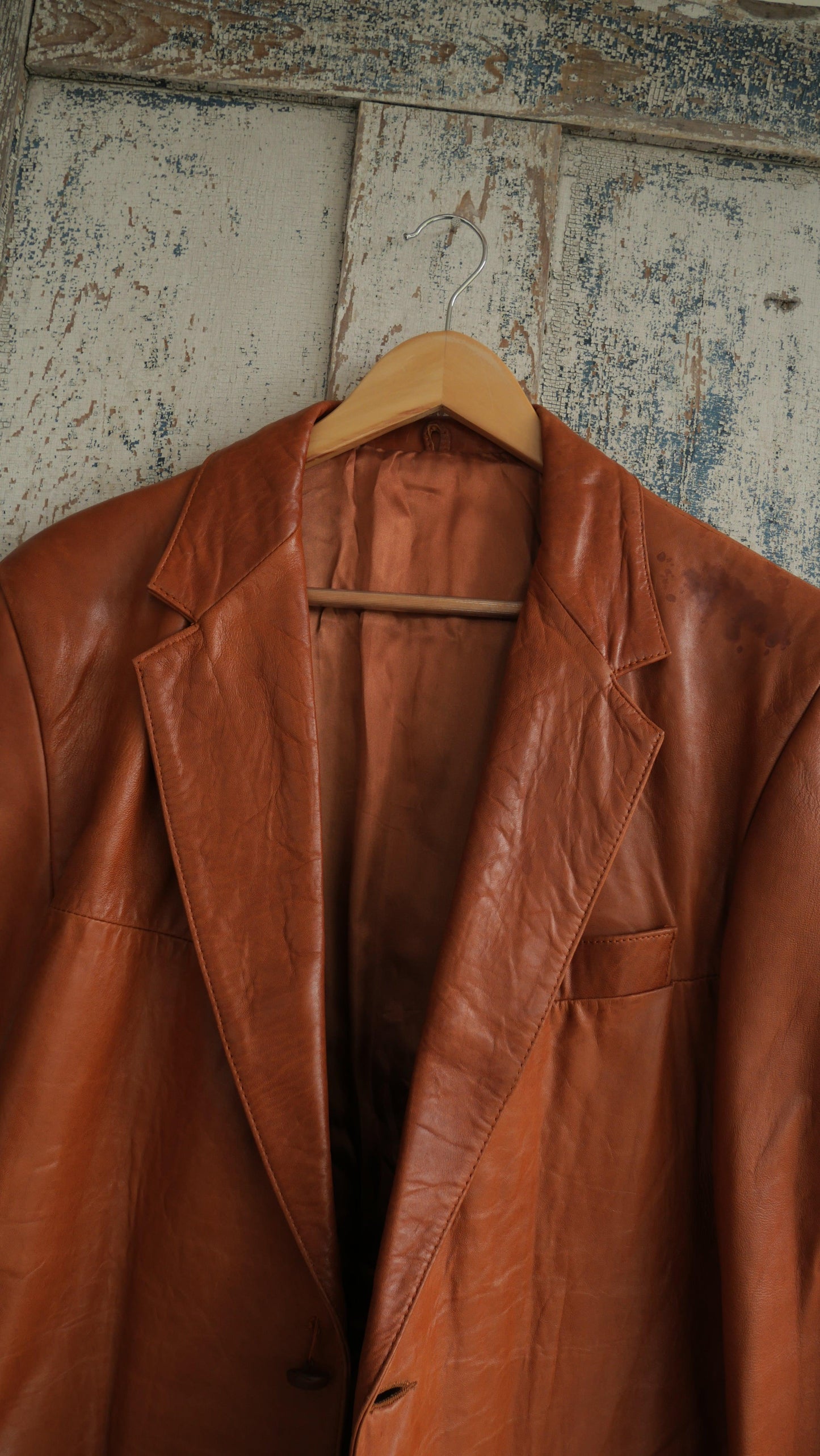 1980s Leather Blazer | L