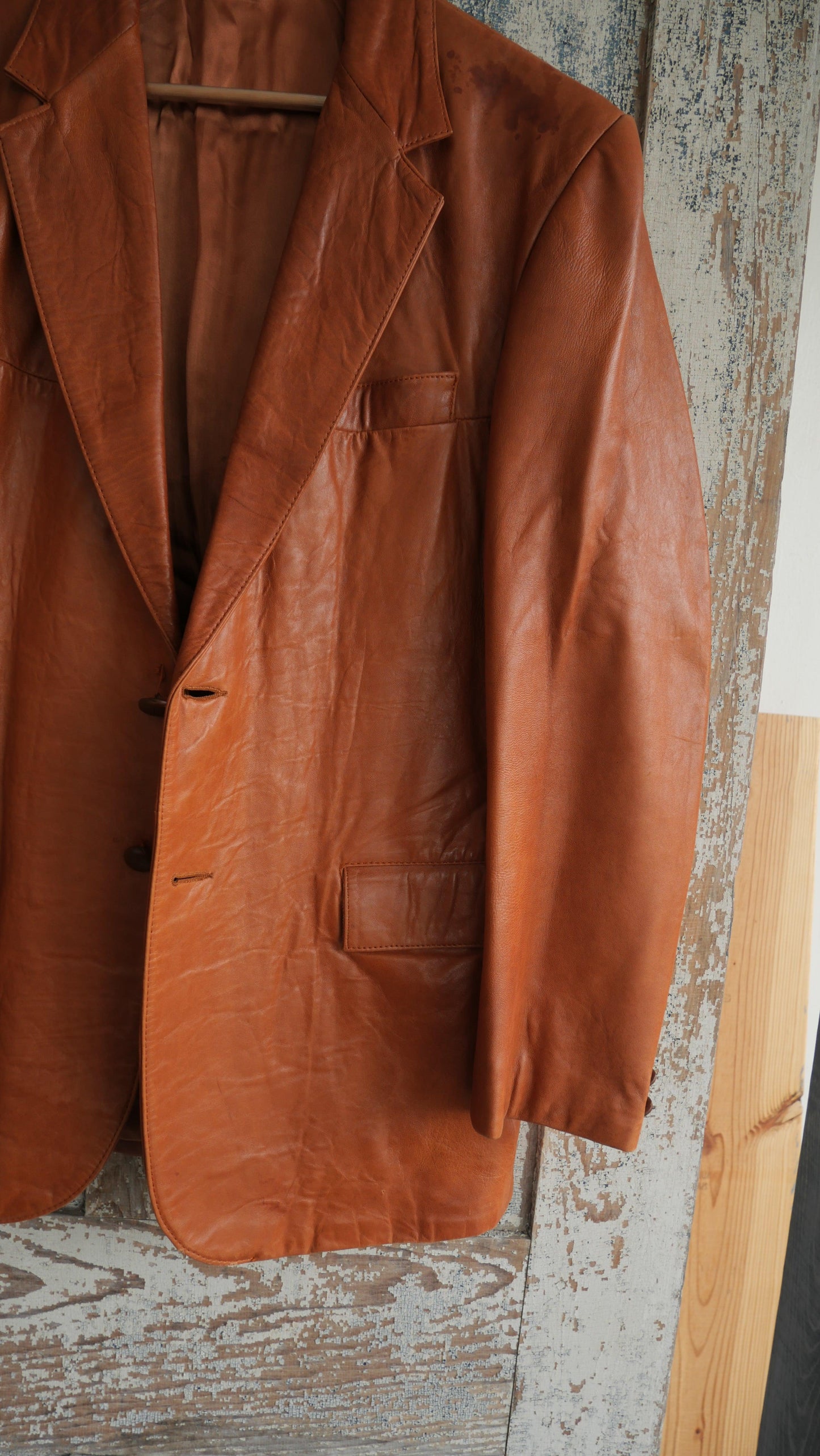 1980s Leather Blazer | L