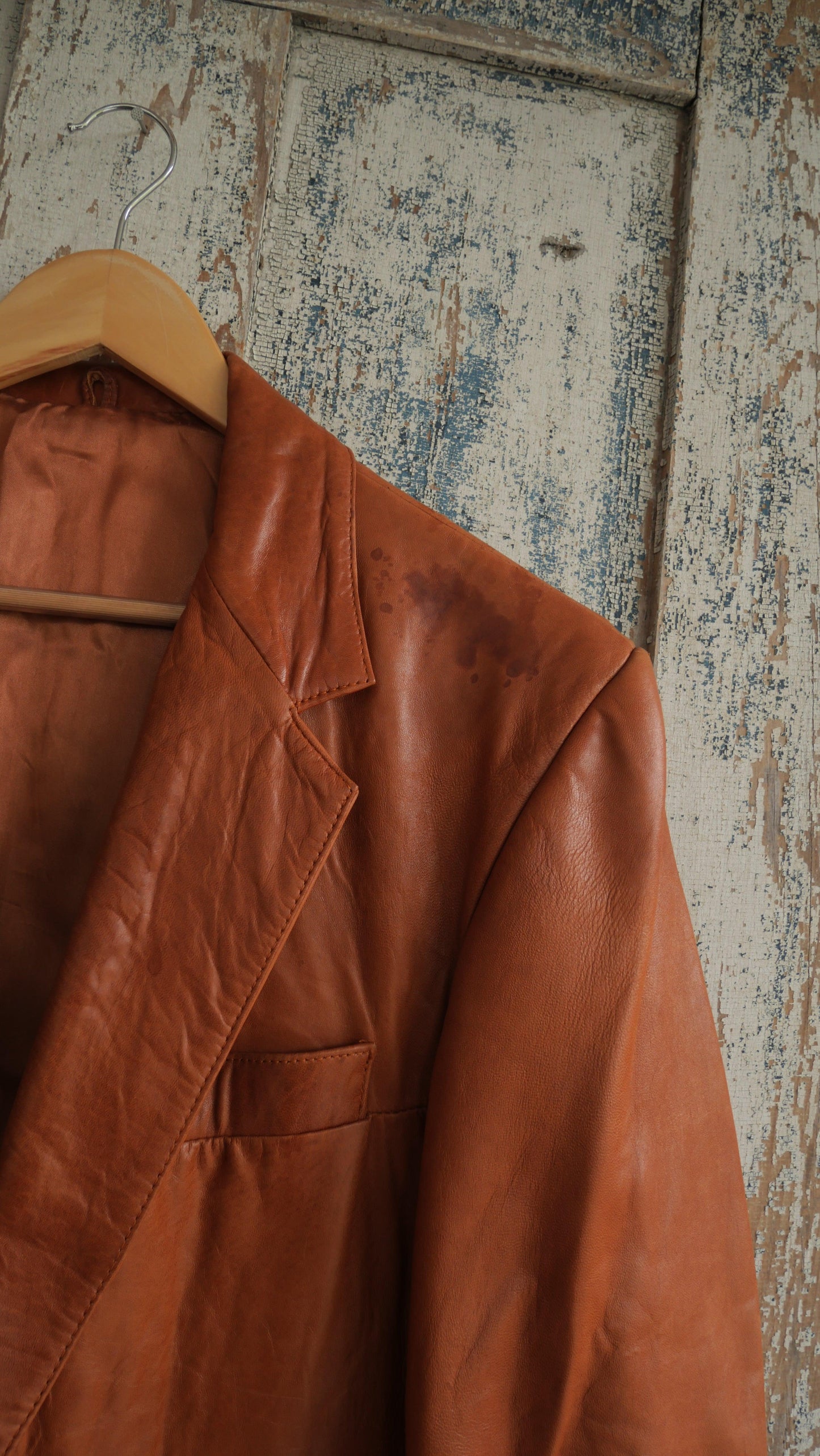 1980s Leather Blazer | L