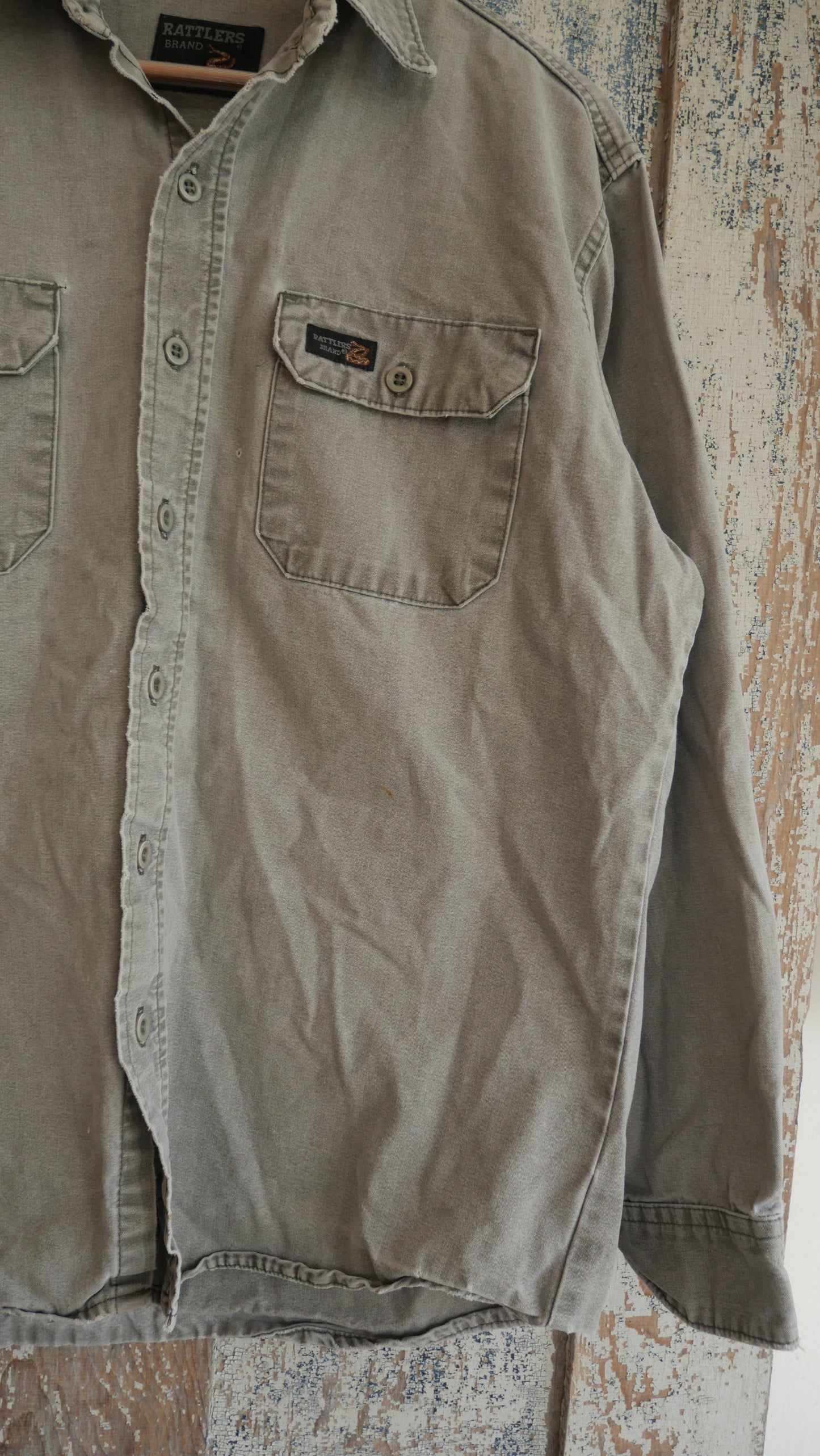 1980s Western Work Shirt | L