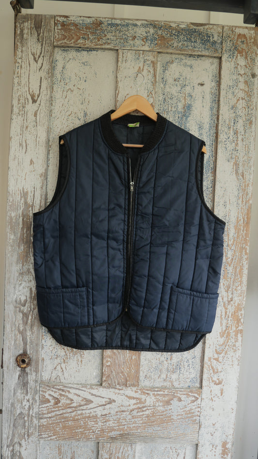 1970s Quilted Vest | L