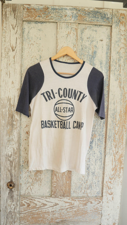 1970s Basketball Tee | M