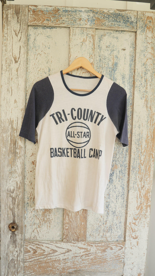 1970s Basketball Tee | M