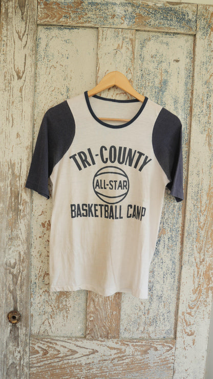 1970s Basketball Tee | M