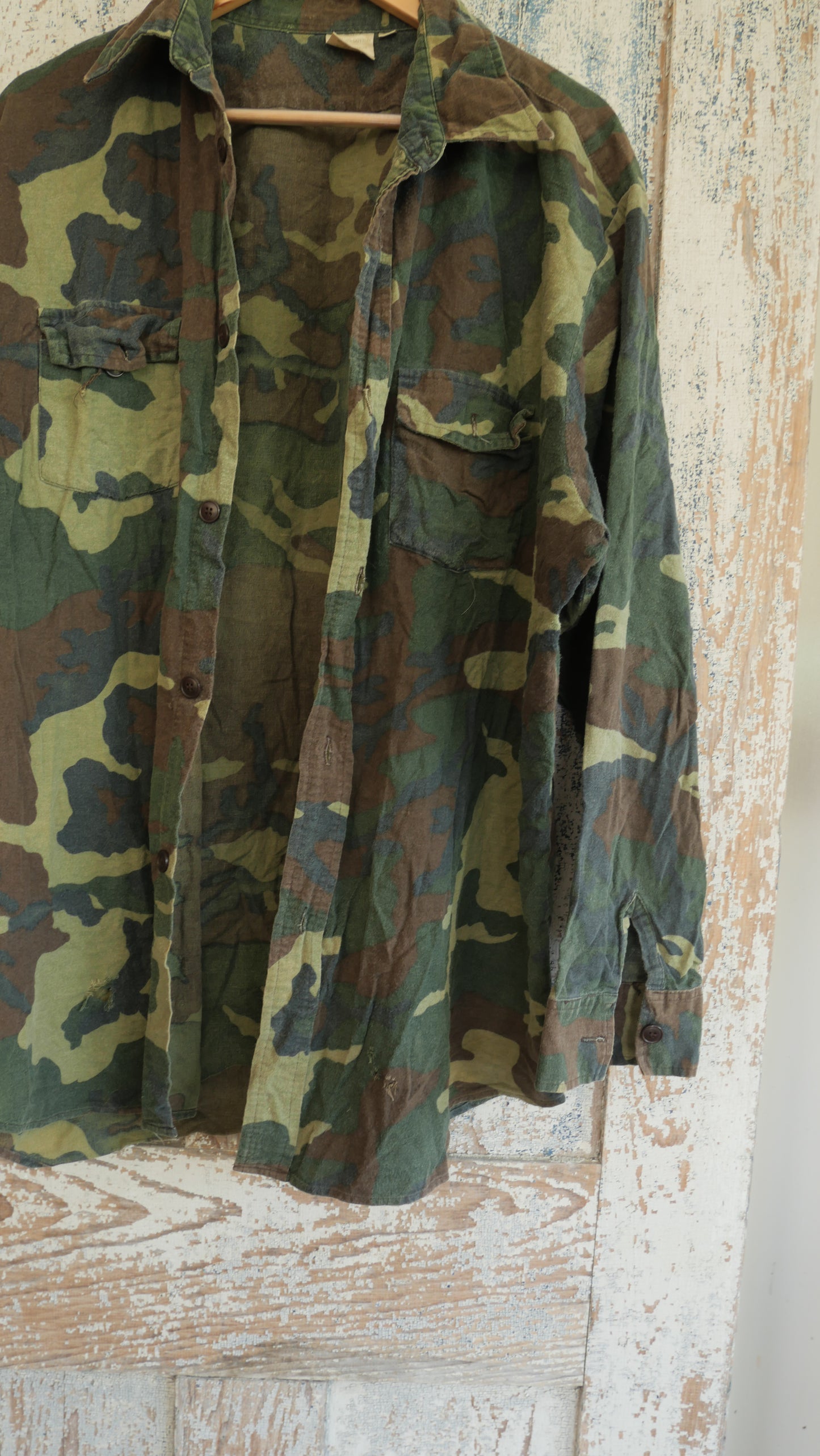 1980s Camo Hunting Shirt | XL