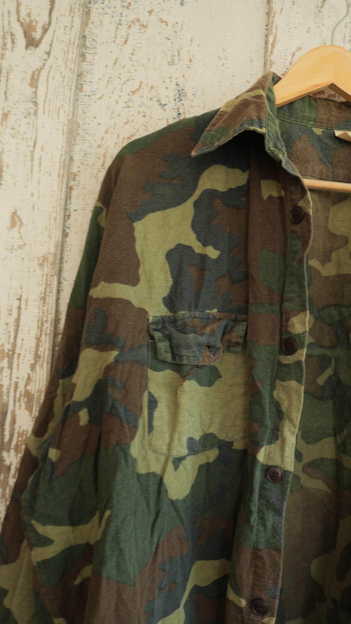 1980s Camo Hunting Shirt | XL