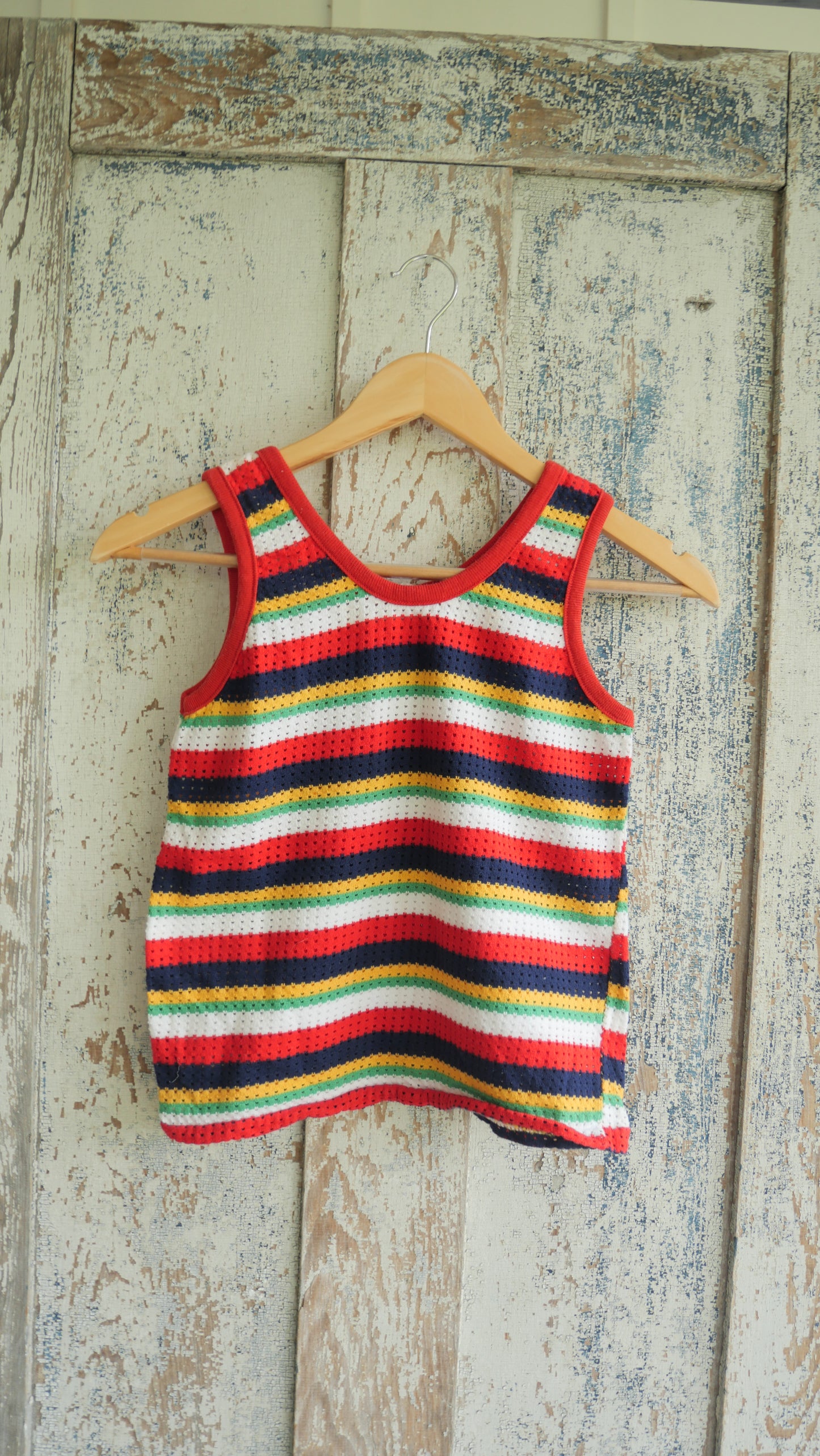 1970s Striped Tank | XS