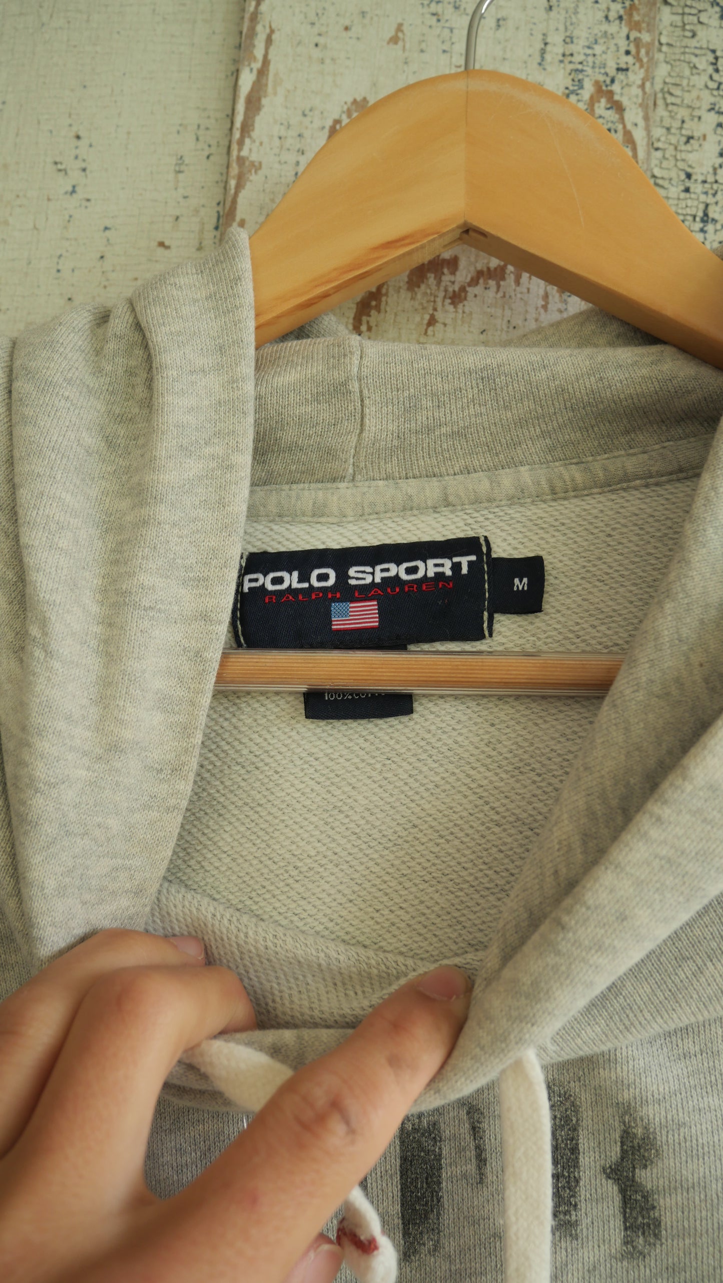 1990S Polo Sport Hoodie | L