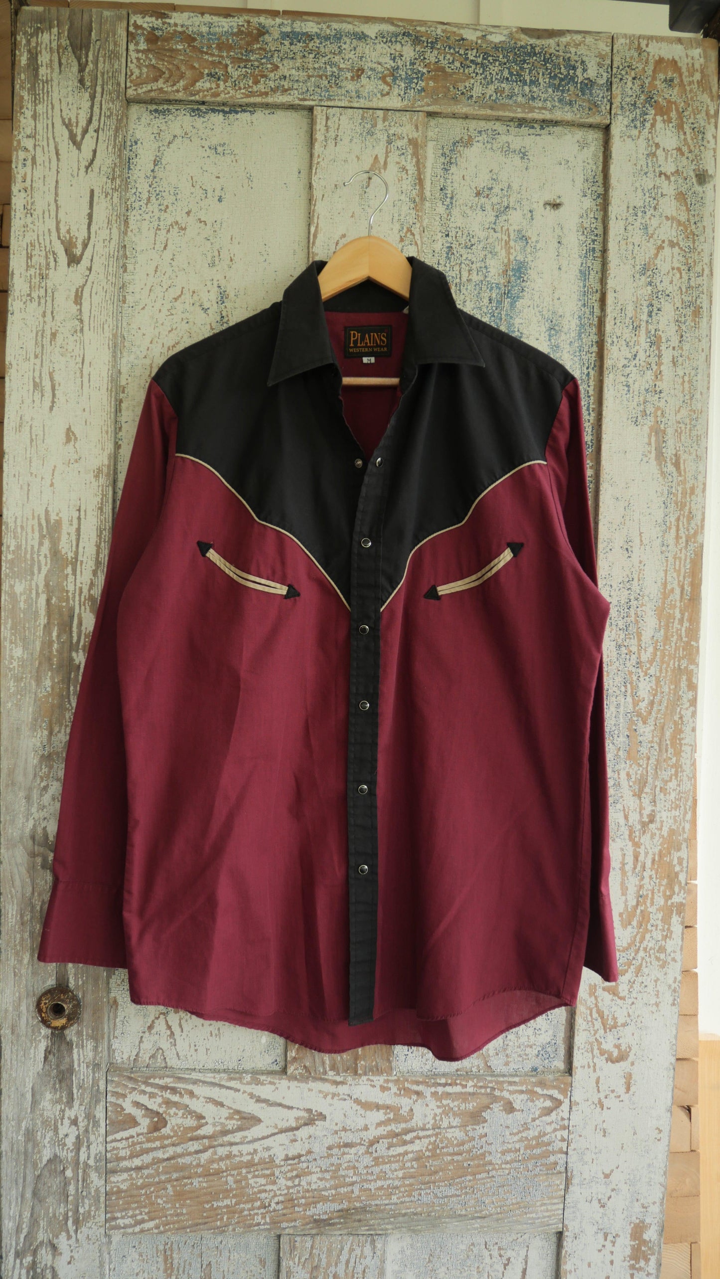 1980s Western Pearl Snap Shirt | M