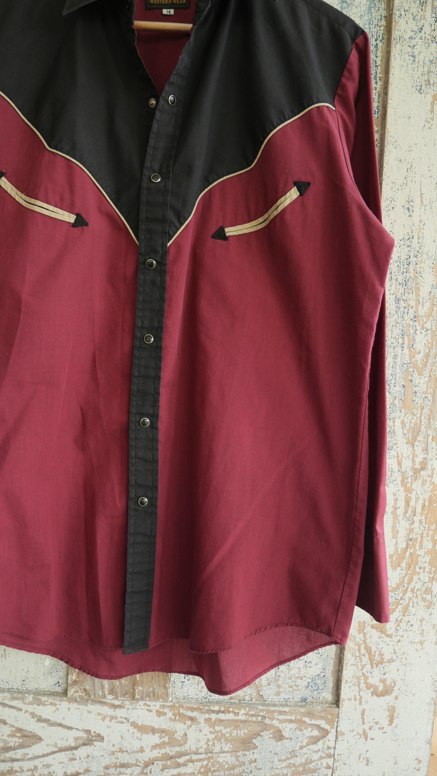 1980s Western Pearl Snap Shirt | M