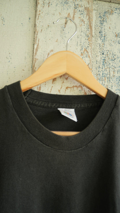 1990s Black Single Stitch Tee | L