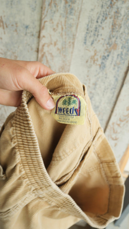 1980s Corduroy Beach Shorts | 34