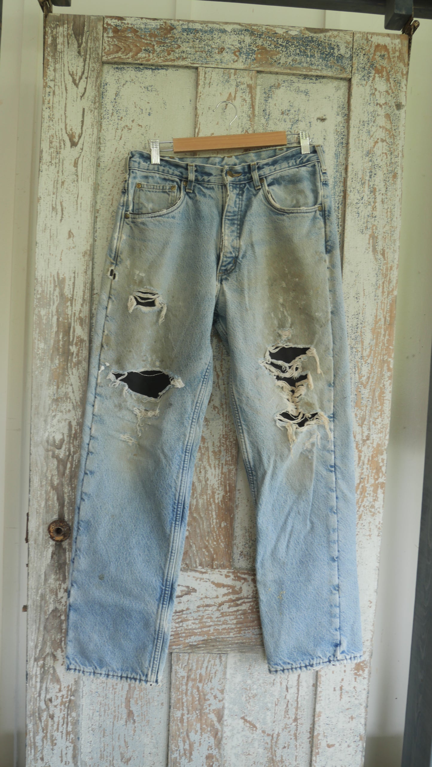 1990s Distressed Carhartt Denim | 32