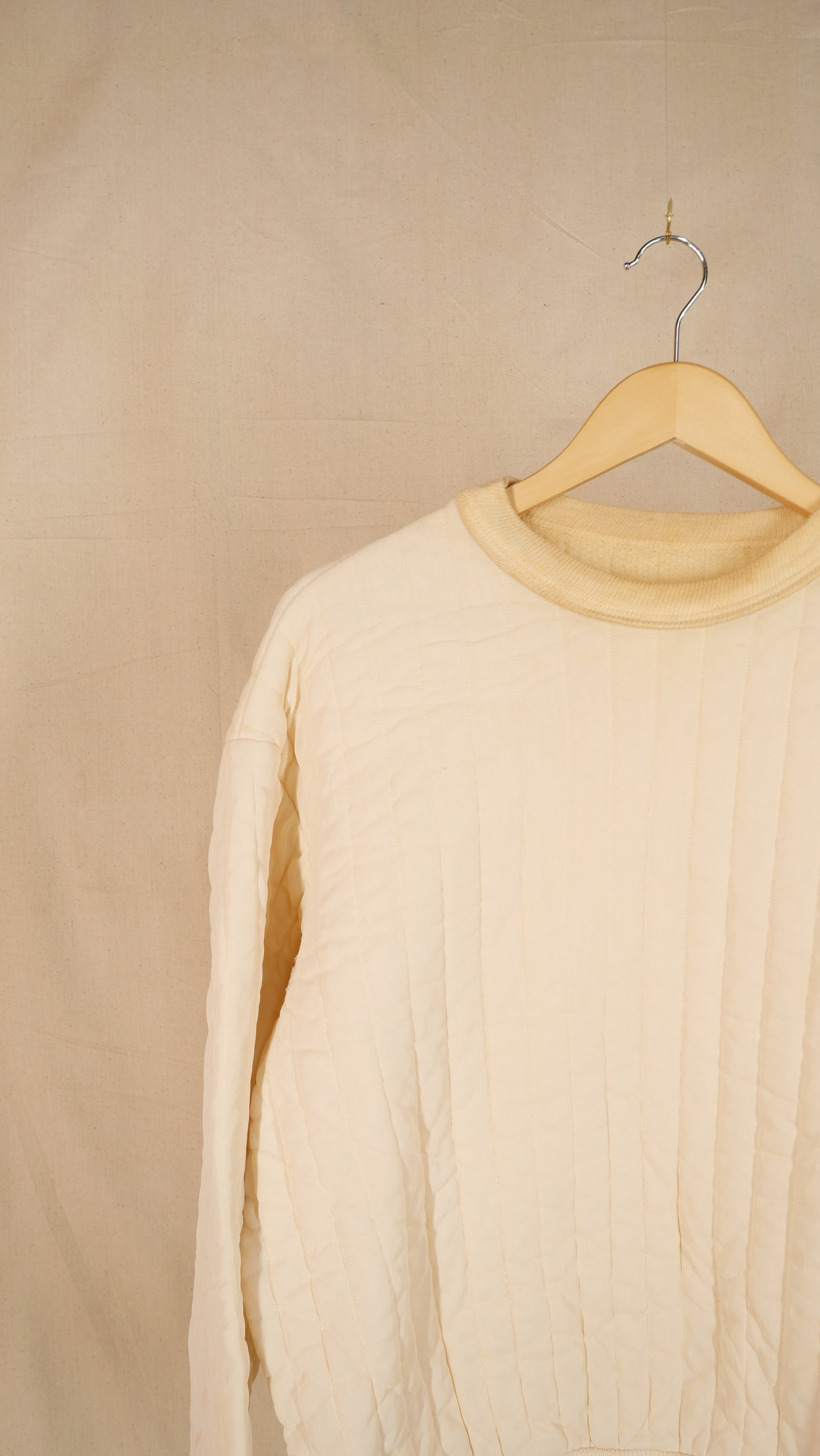 1950s Quilted Crewneck | L