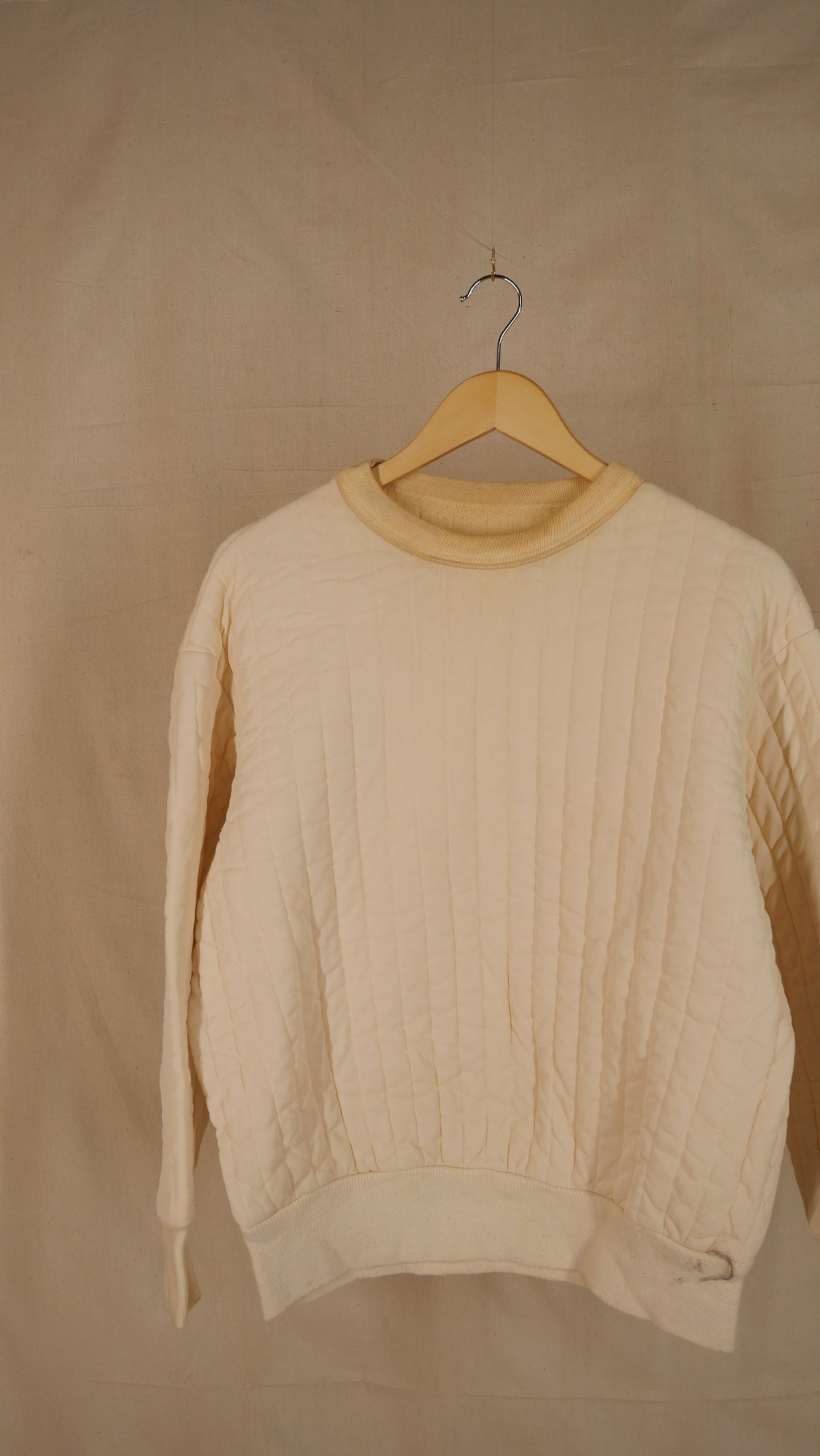 1950s Quilted Crewneck | L