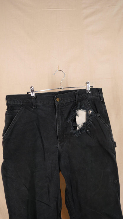 1990s Black Carhartt Pants | 34