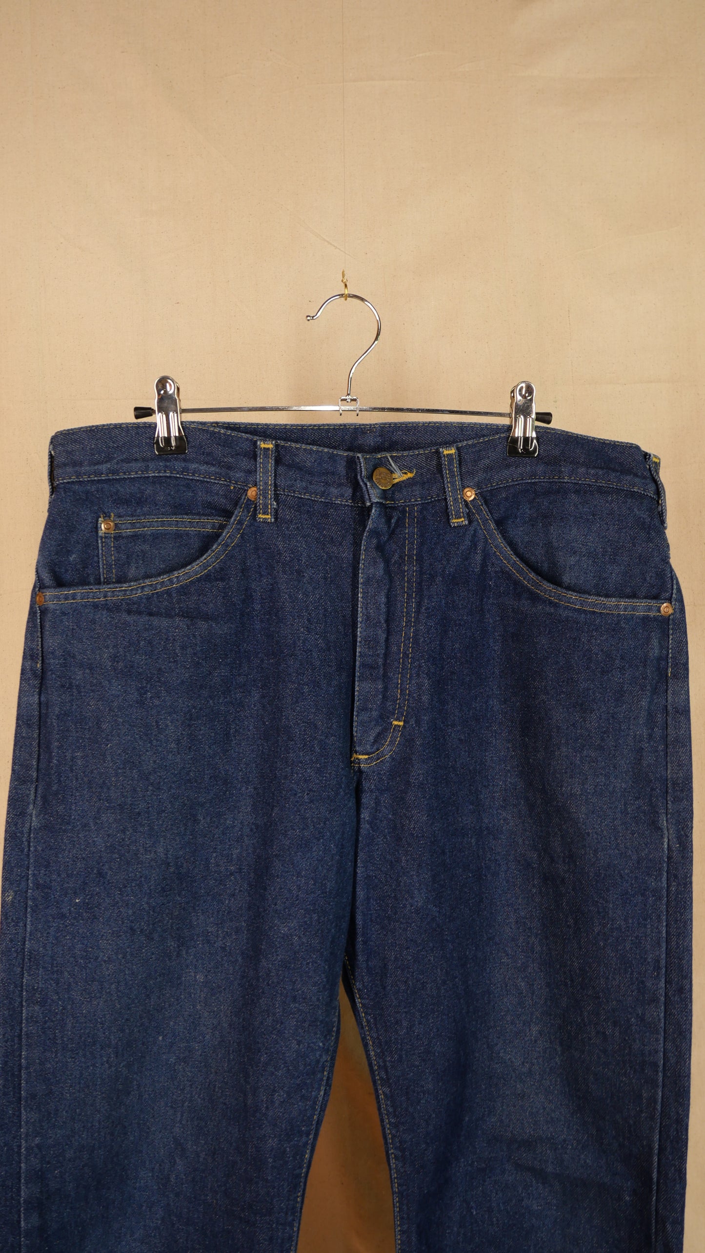 1980s Dark Wash Lee Denim | 36