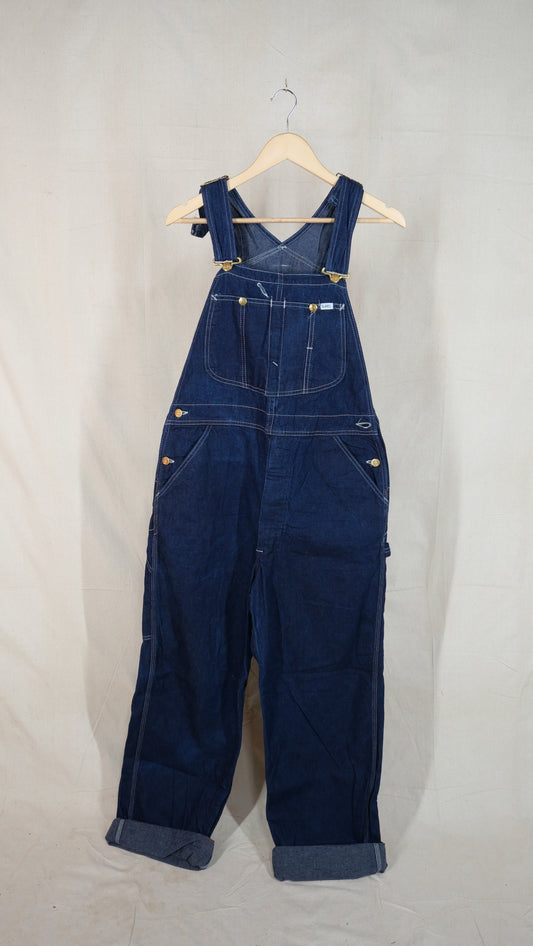 1970s Indigo Lee Overalls | 36