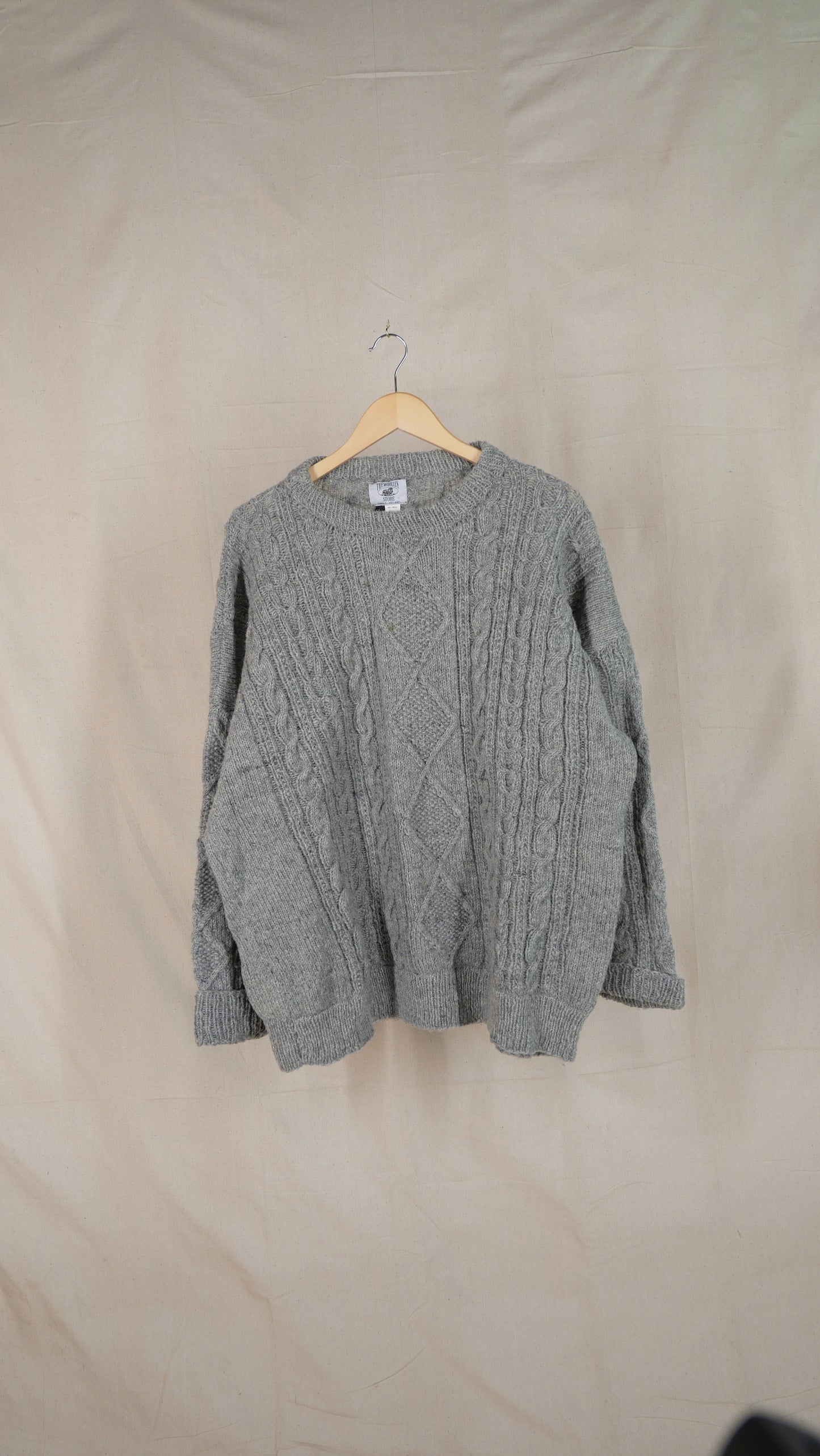 1980s Cable Knit Sweater | XL