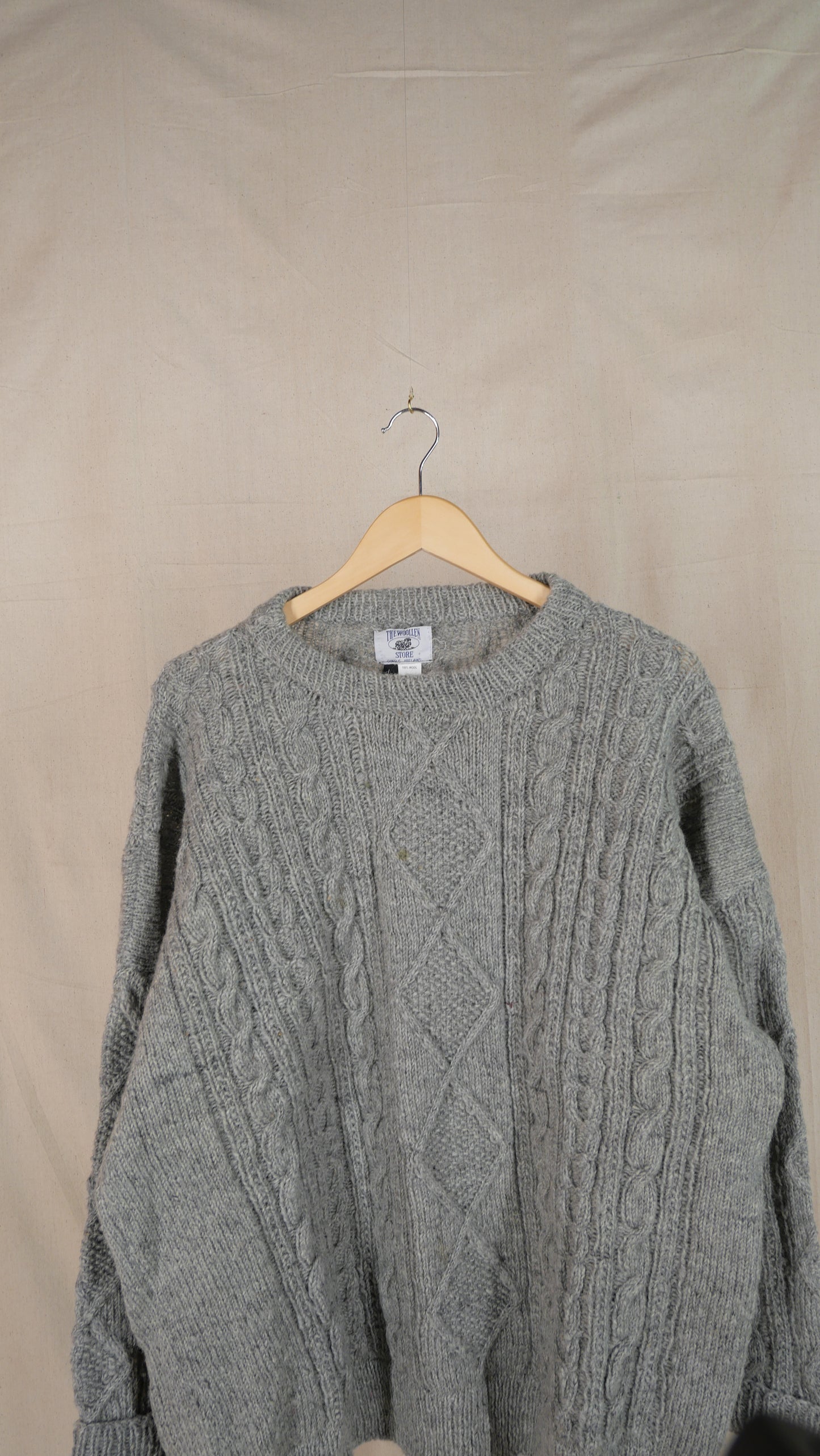 1980s Cable Knit Sweater | XL