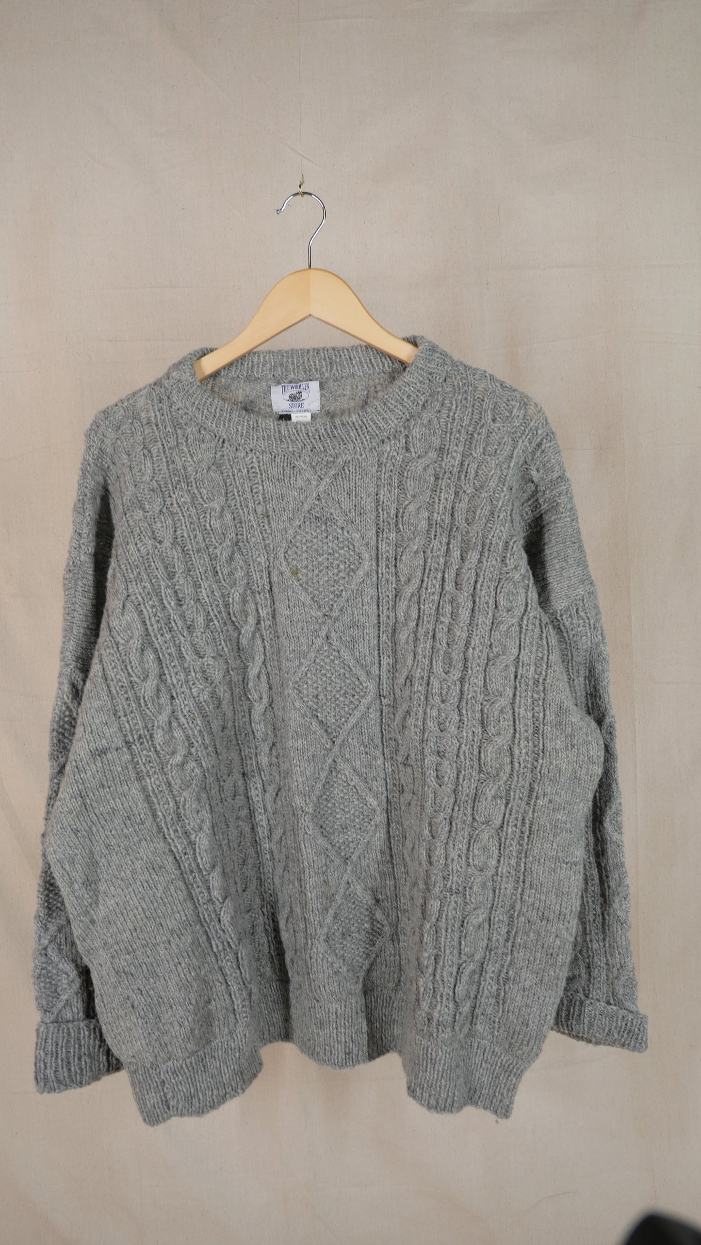 1980s Cable Knit Sweater | XL