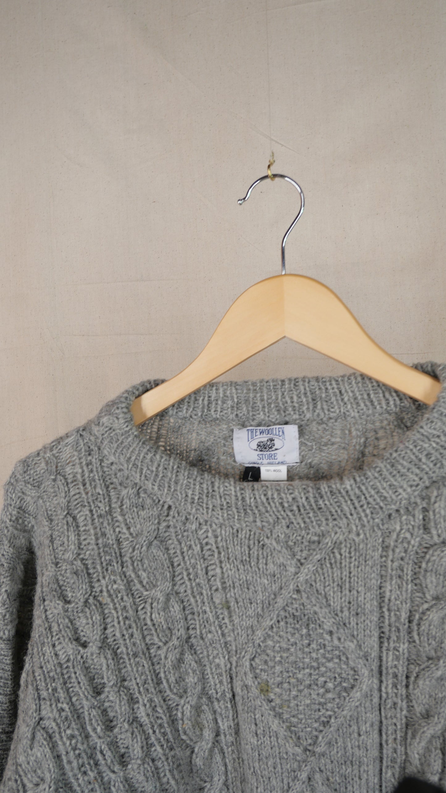 1980s Cable Knit Sweater | XL