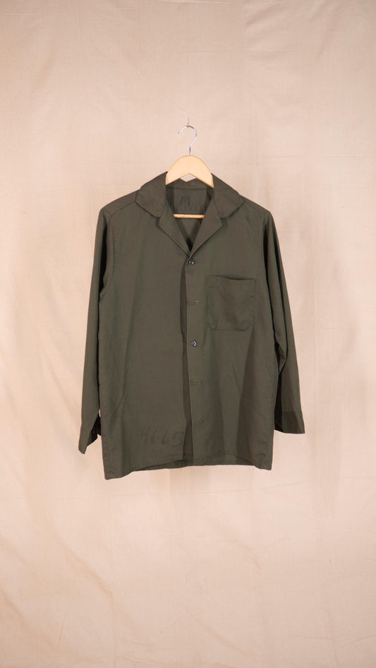 1970s Olive Work Shirt | L