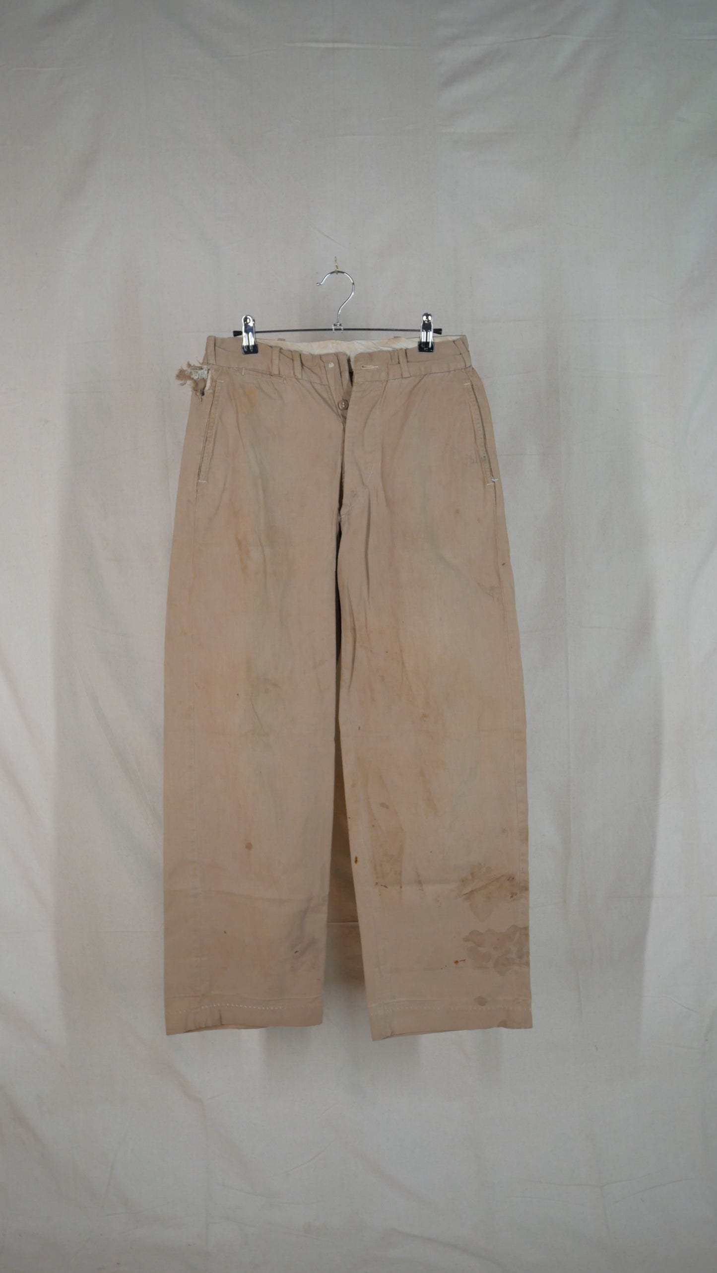 1950s Wide Leg Work Pants | 28