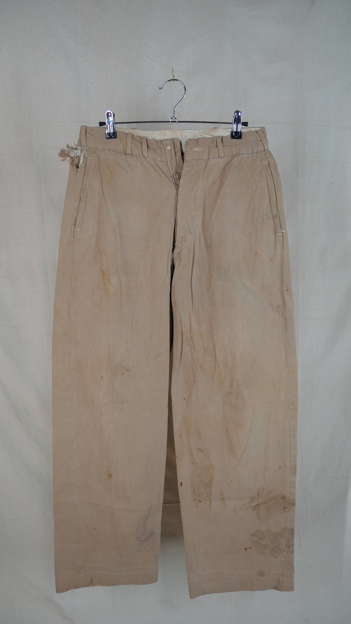 1950s Wide Leg Work Pants | 28