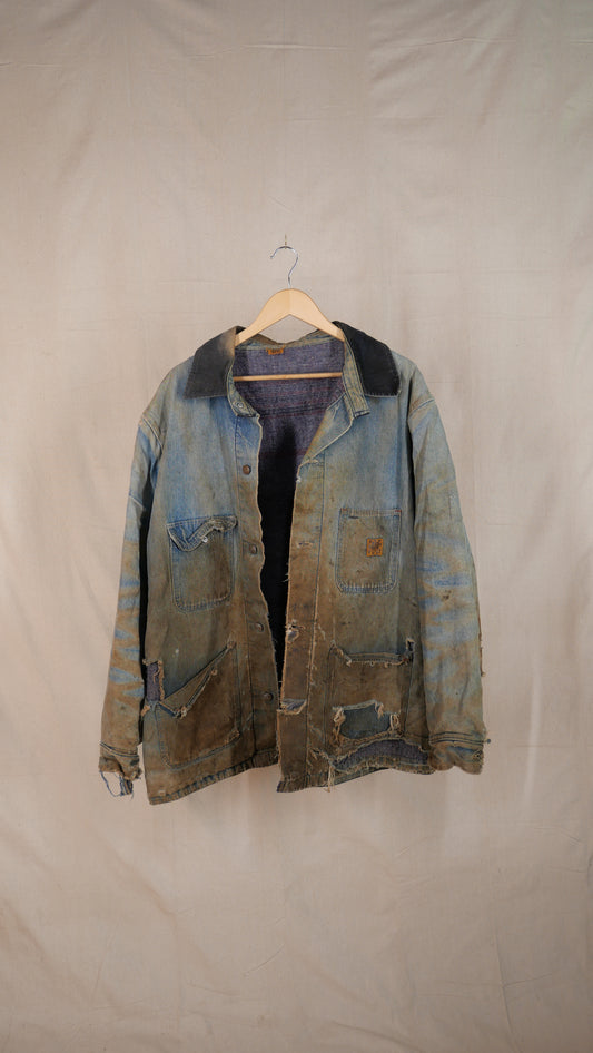 1980s Thrashed Barn Coat | XL