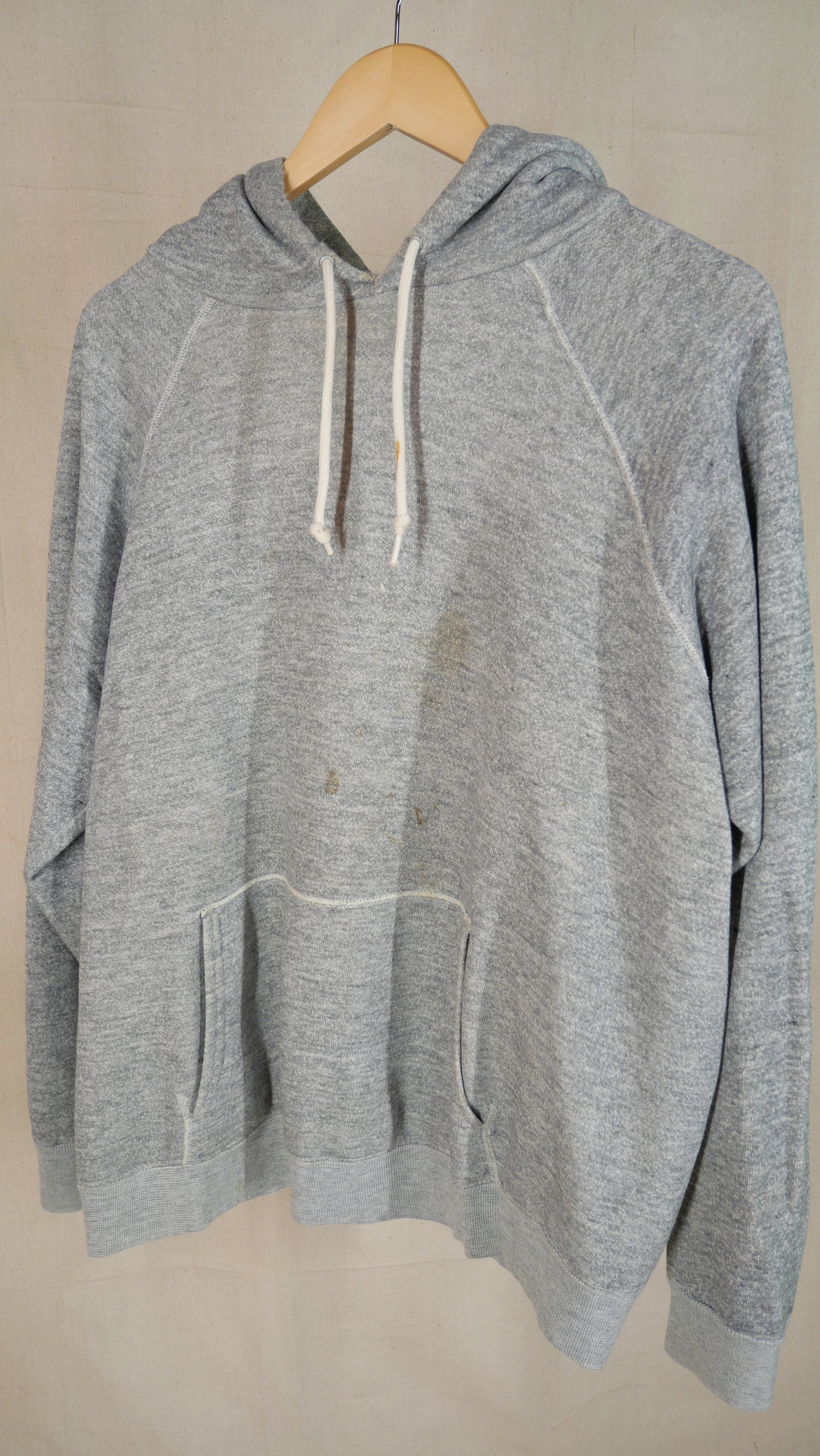 1970s Boxy Gray Hoodie | L