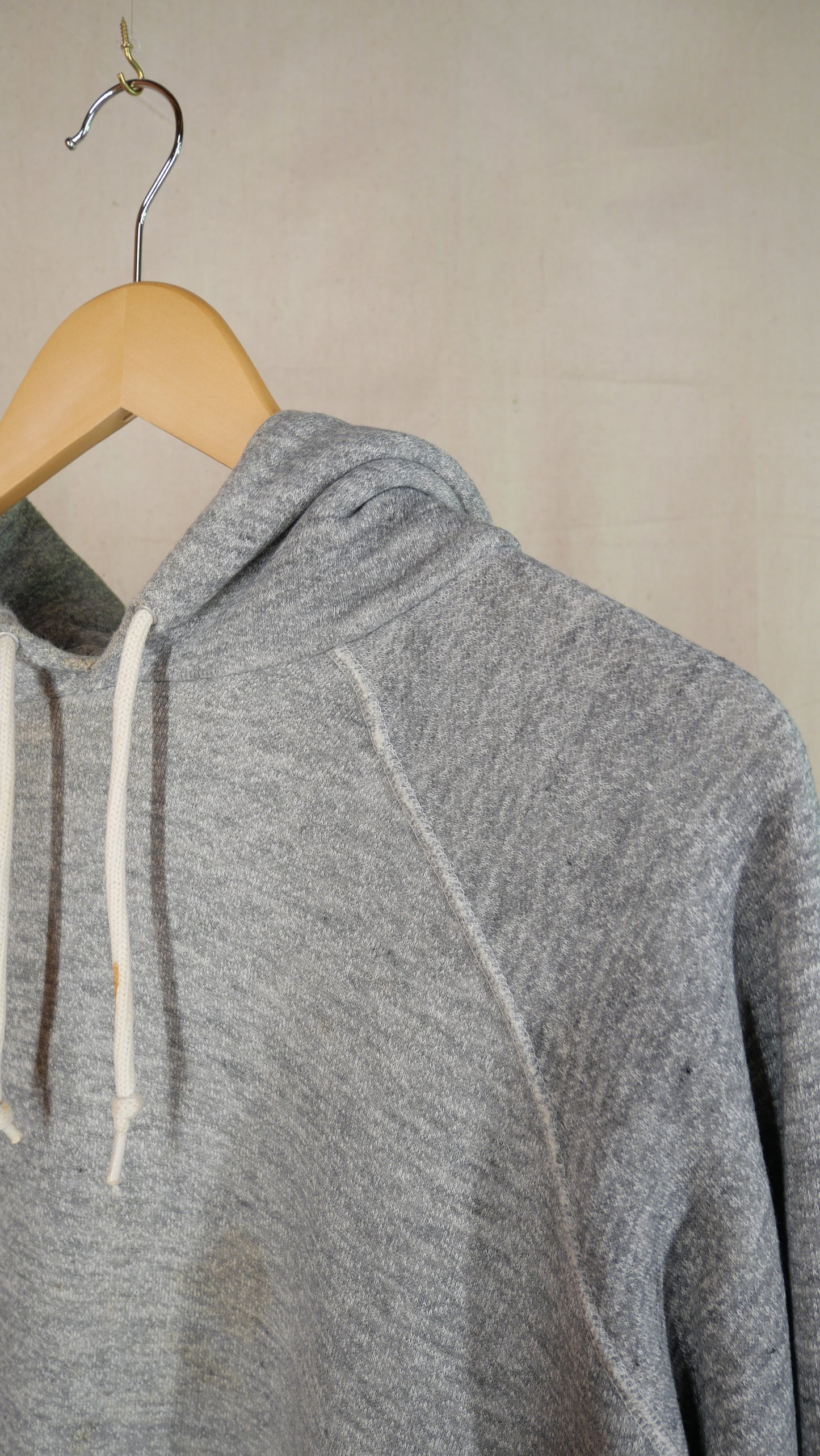 1970s Boxy Gray Hoodie | L