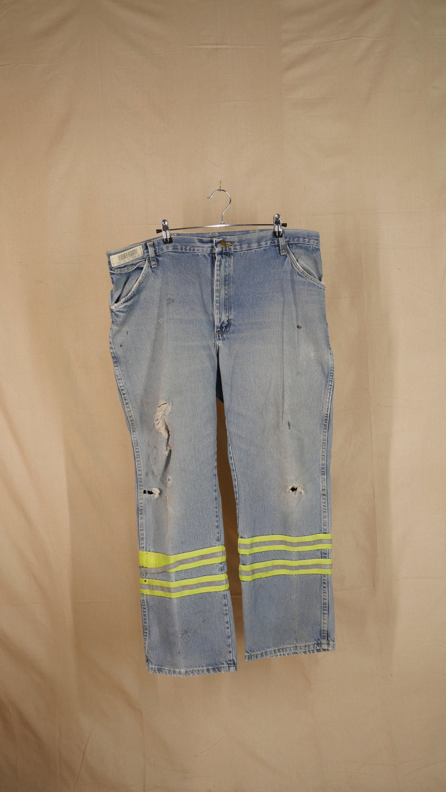 1990s Distressed Construction Jeans | 38