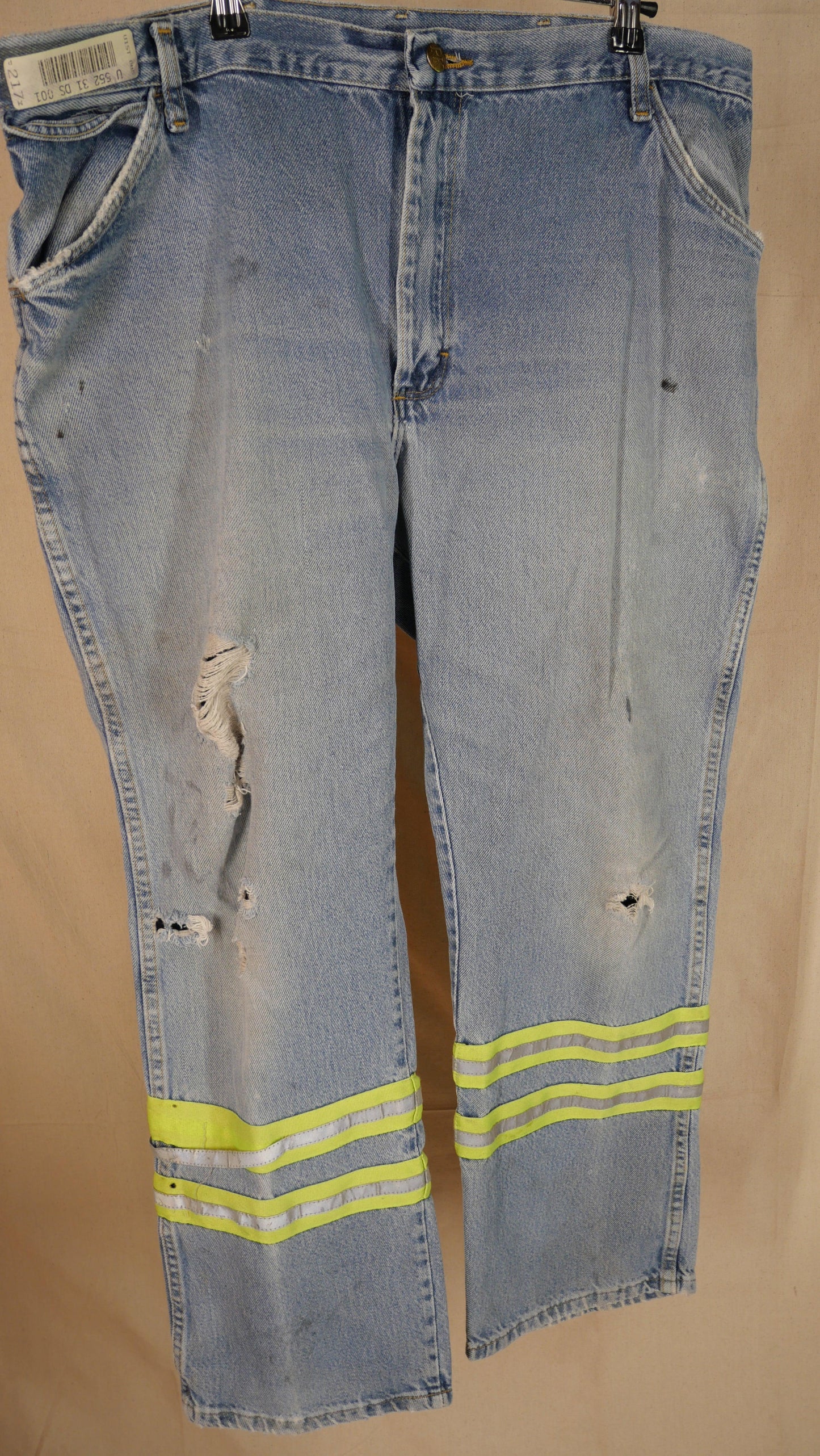 1990s Distressed Construction Jeans | 38