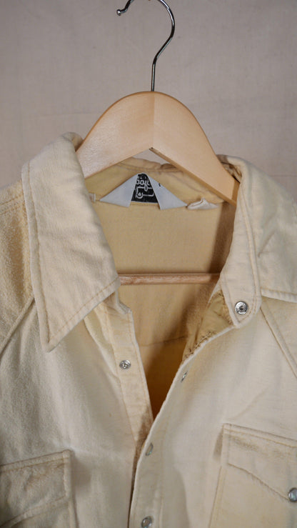 1980s Pearl Snap Woolrich Shirt | L