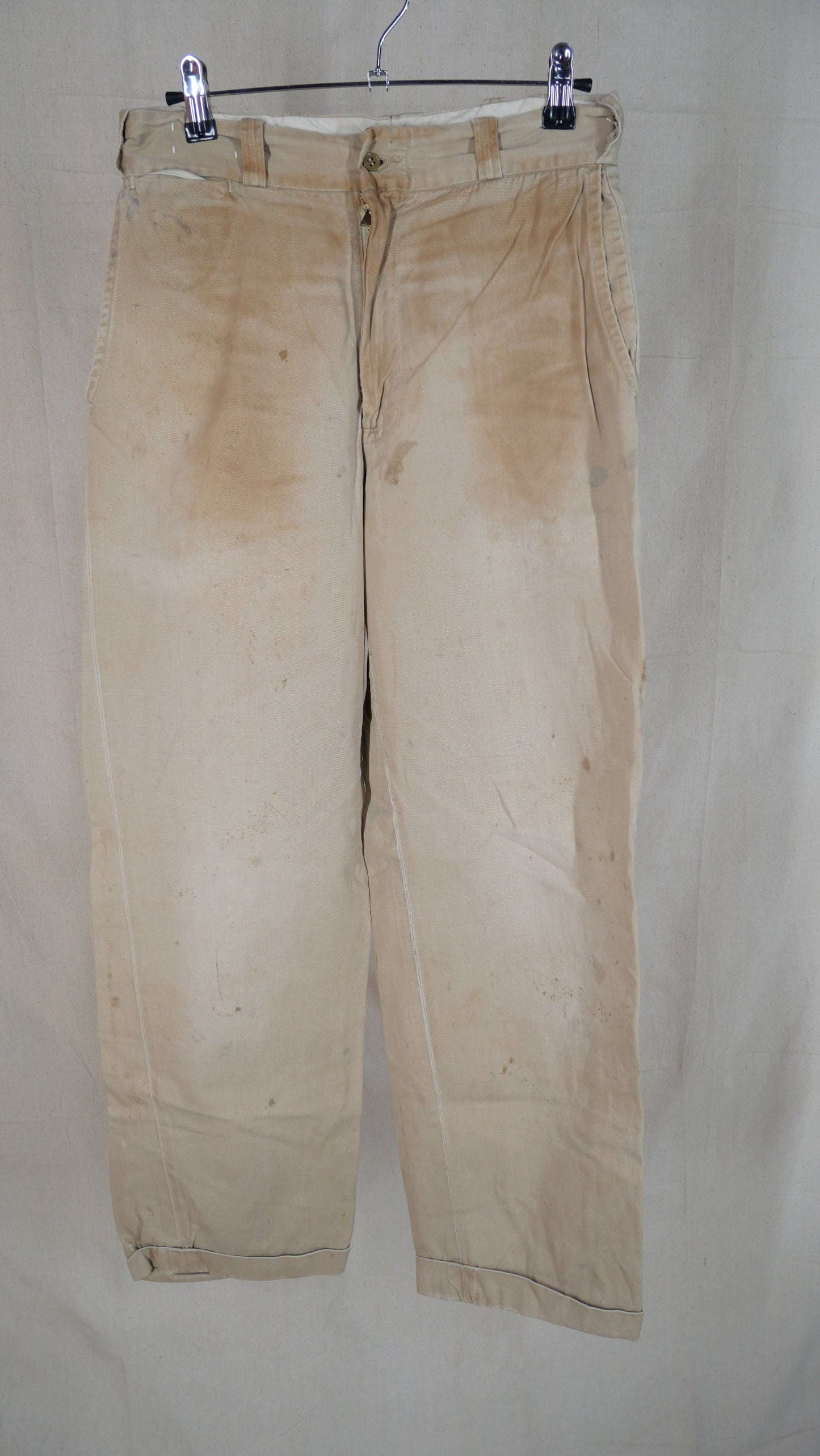 1960s Khaki Work Pants | 28