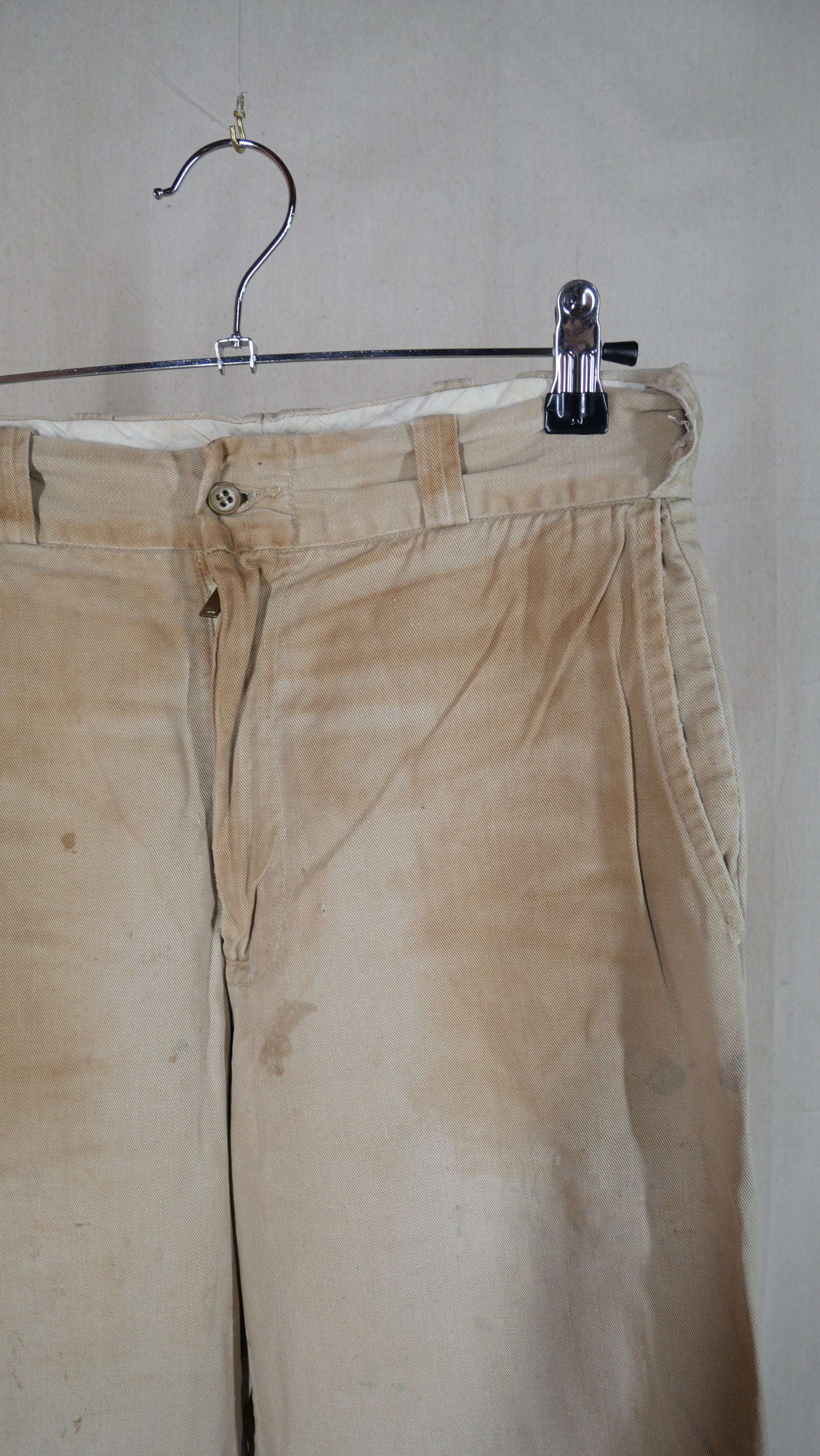 1960s Khaki Work Pants | 28