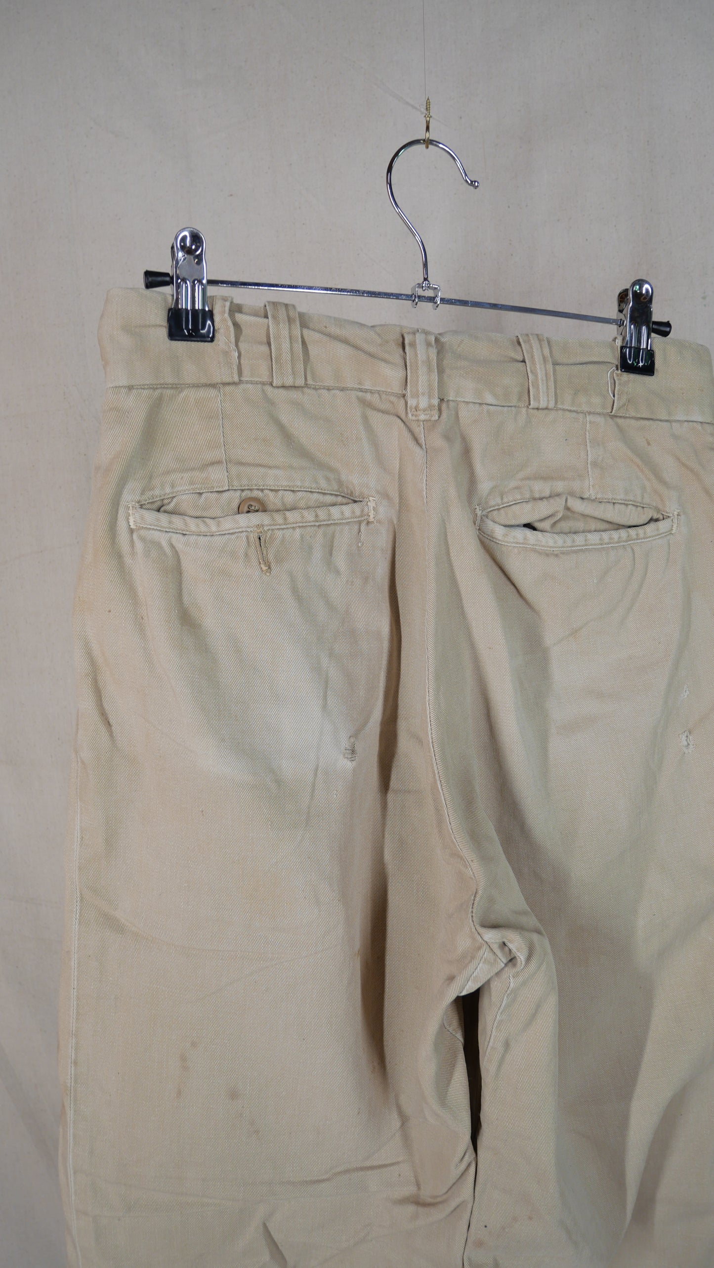 1960s Khaki Work Pants | 28